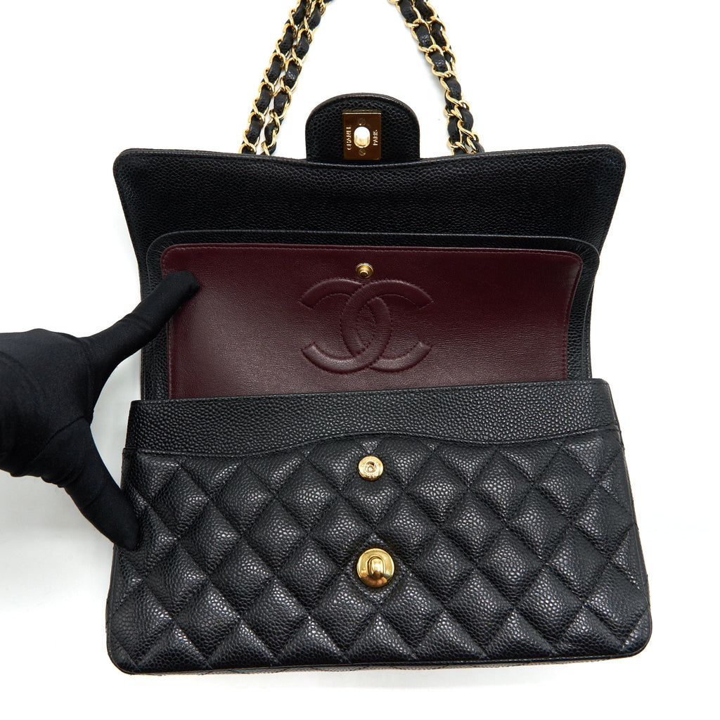 Chanel Medium Classic Flap Bag Caviar Black