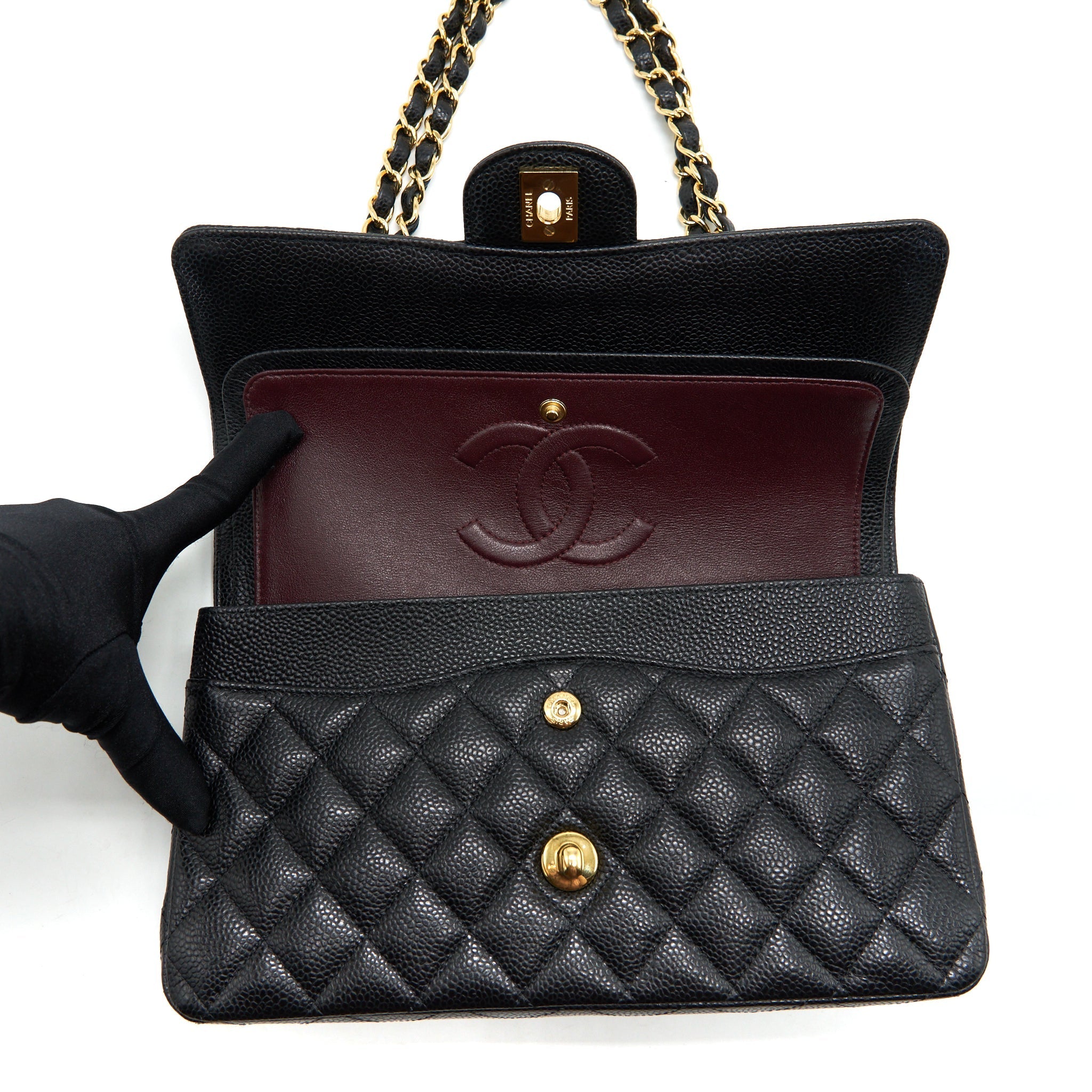Chanel Medium Classic Flap Bag Caviar Black