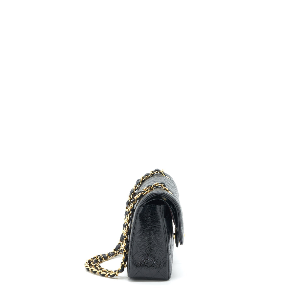 Chanel Small Classic Double Flap Caviar Black