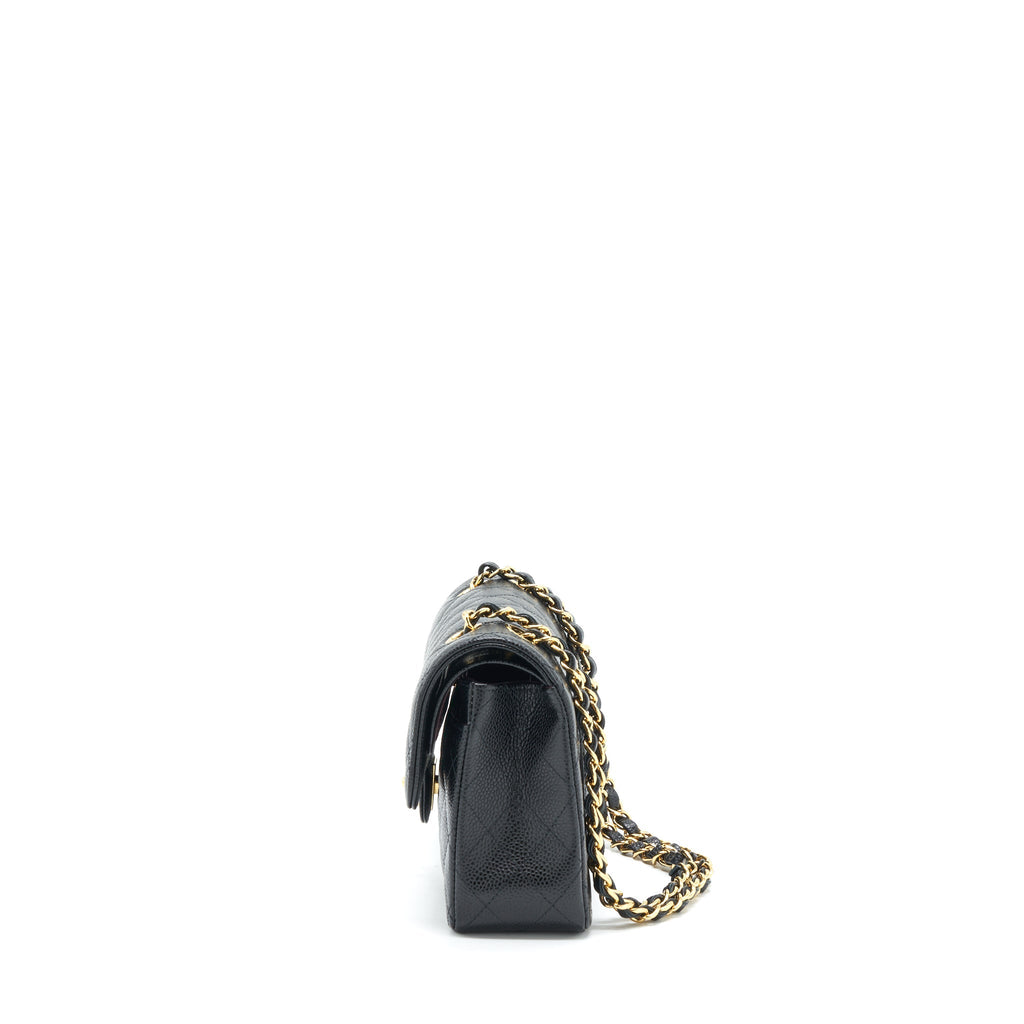 Chanel Small Classic Double Flap Caviar Black