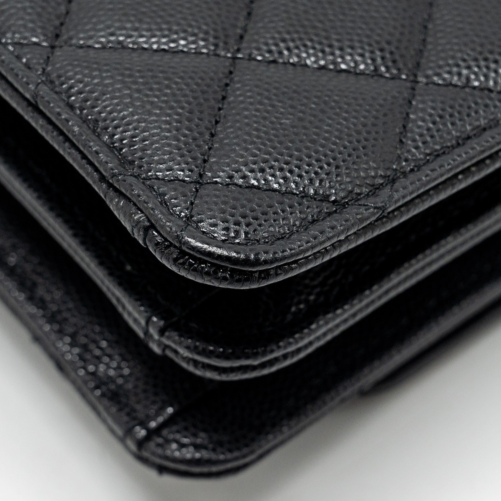 Chanel 23s Wallet On Chain with Bag Charm Caviar Black (Microchip)