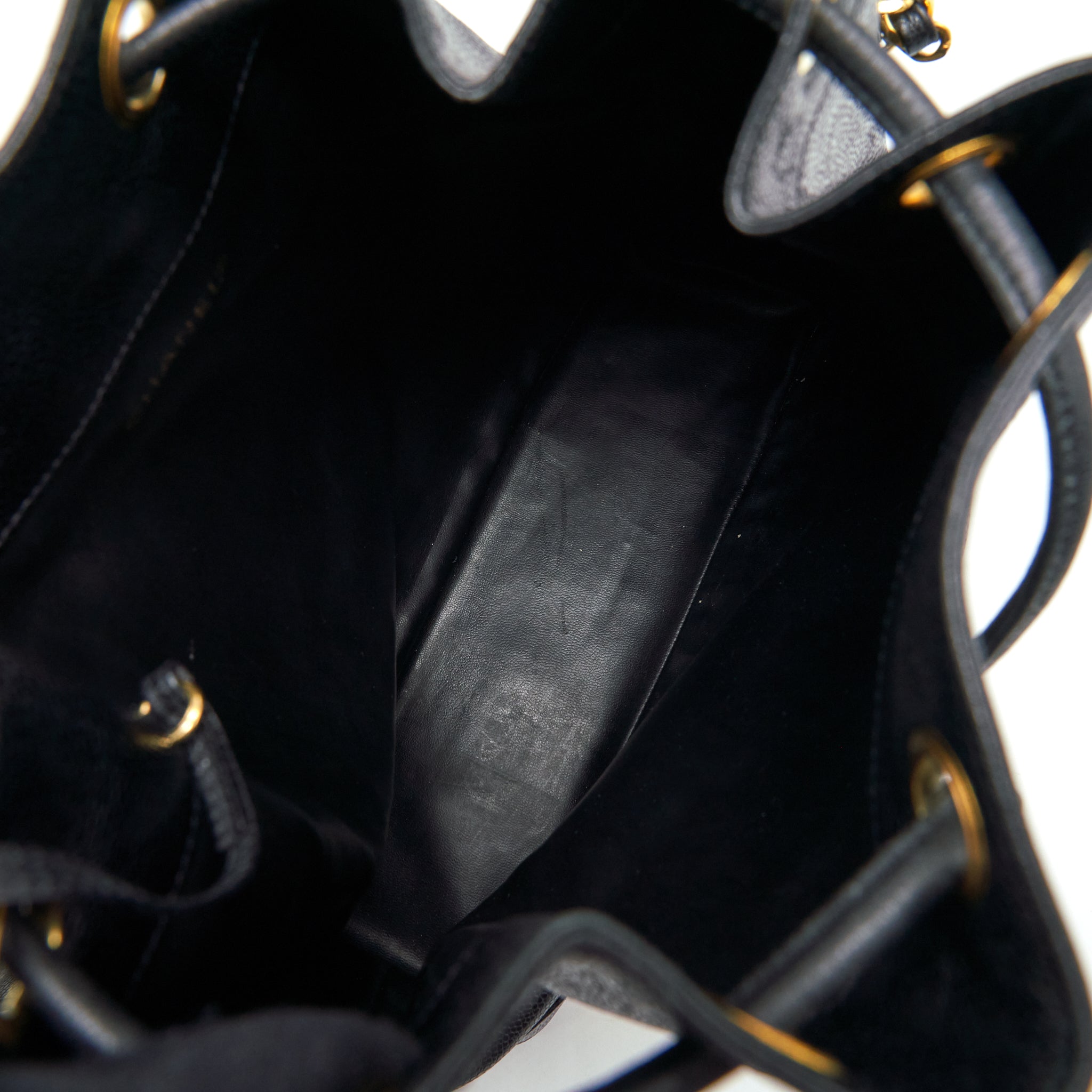 Chanel Vintage Bucket Bag Caviar Black