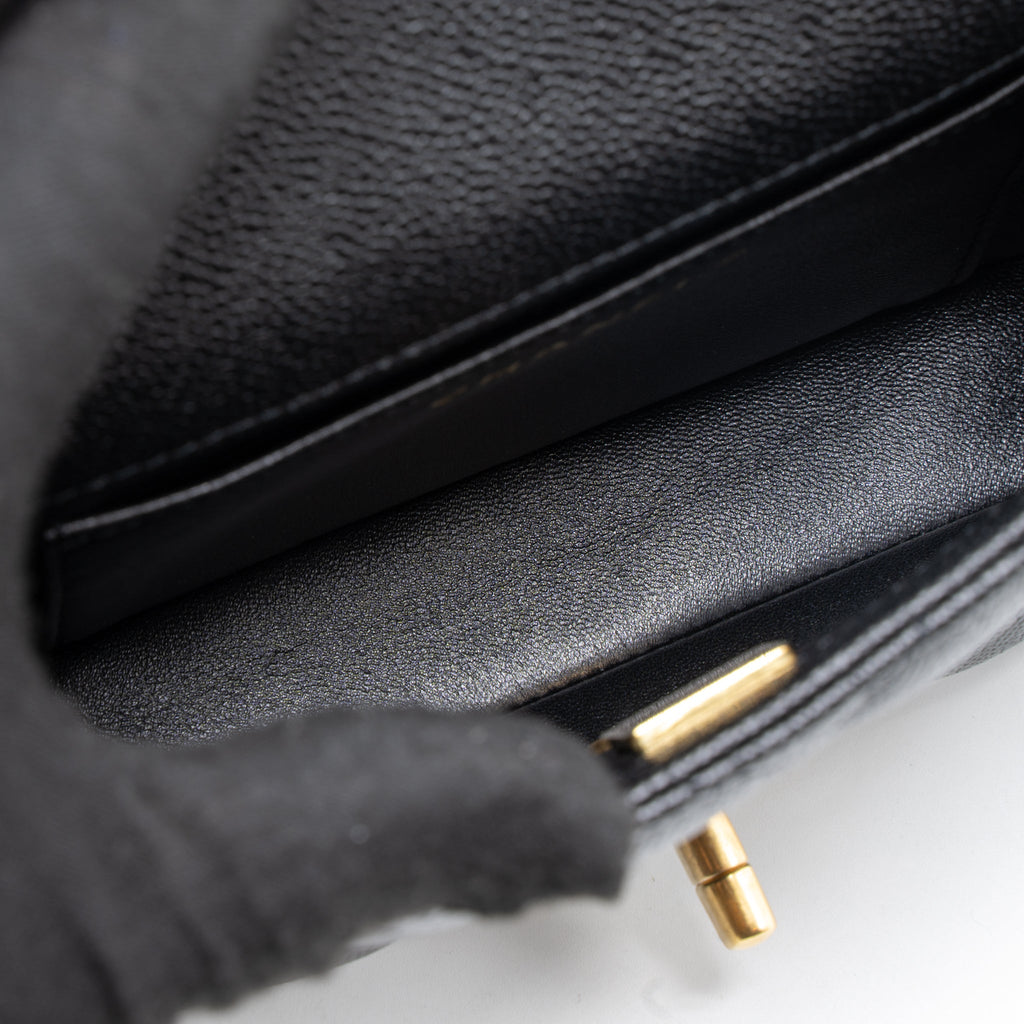 Chanel 23P Mini Coco Love Flap Bag Caviar Black  (Microchip)