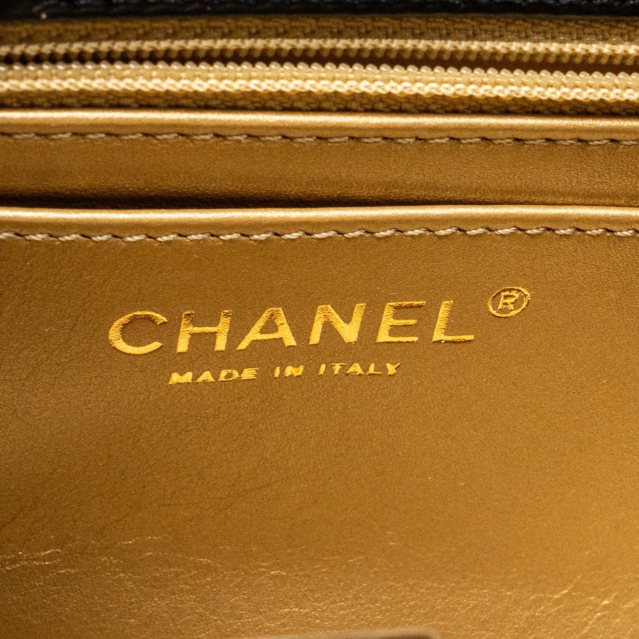 Chanel Pearl Crush Mini Square Flap Bag Lambskin BLACK  (Microchip)
