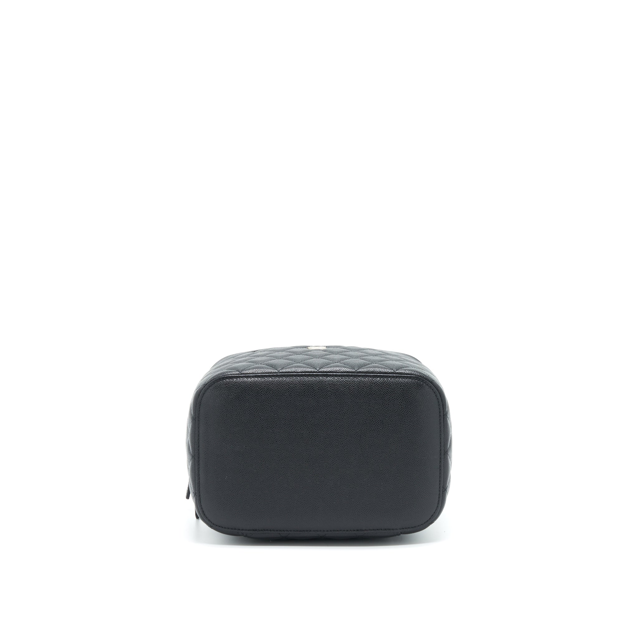 Chanel Top Handle Vanity Case Caviar Black L