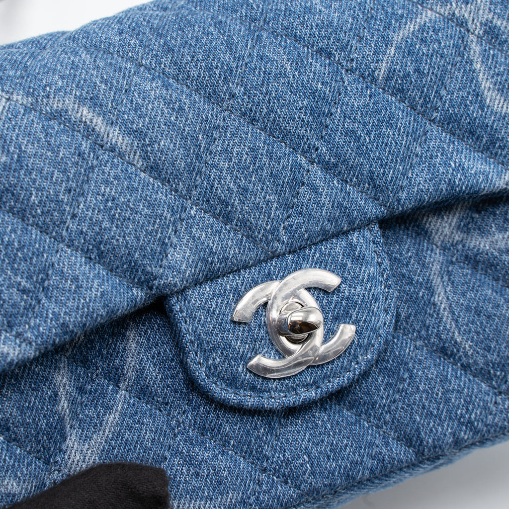 Chanel Mini Square Flap Bag Denim