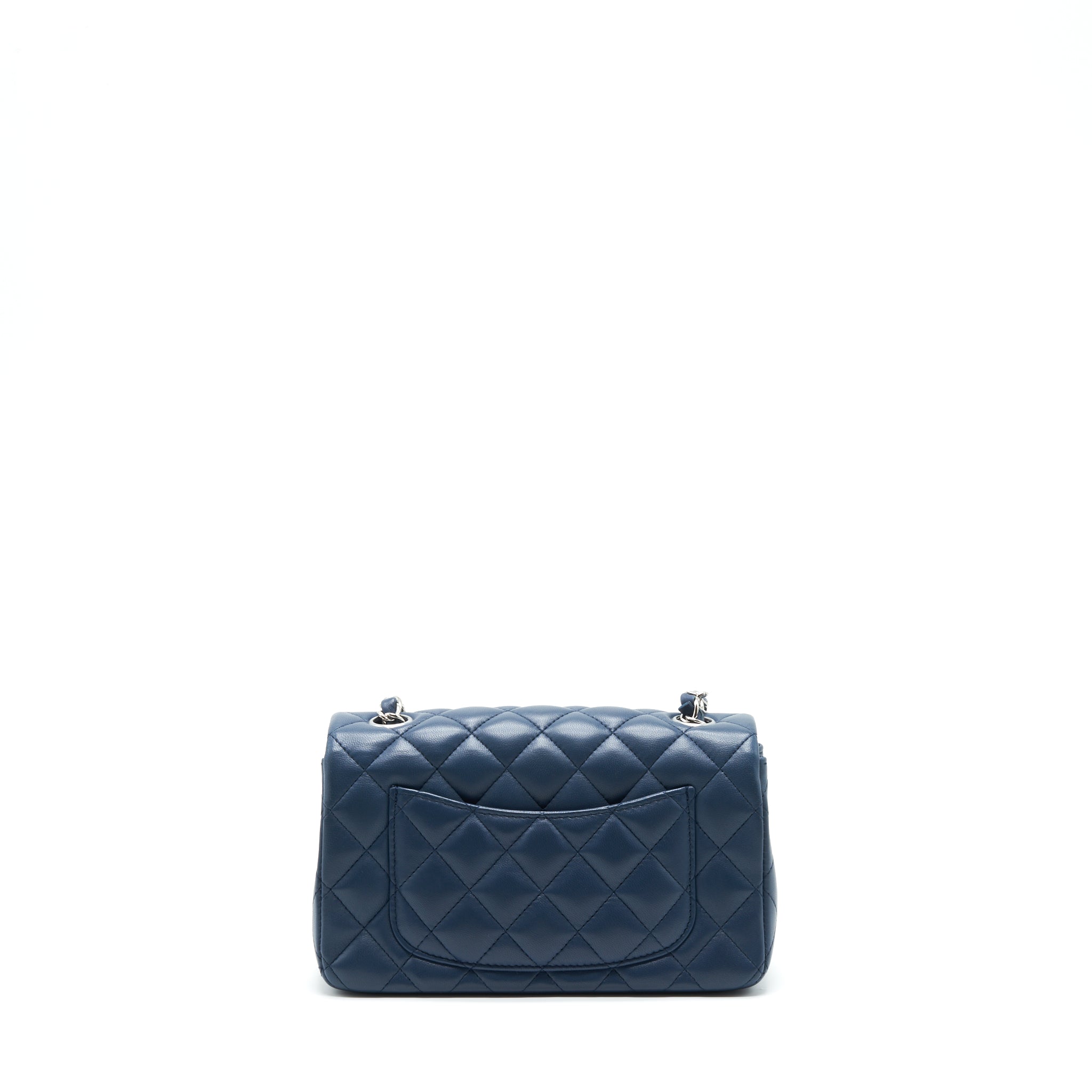 Chanel Mini Rectangular Flap bag Lambskin Blue