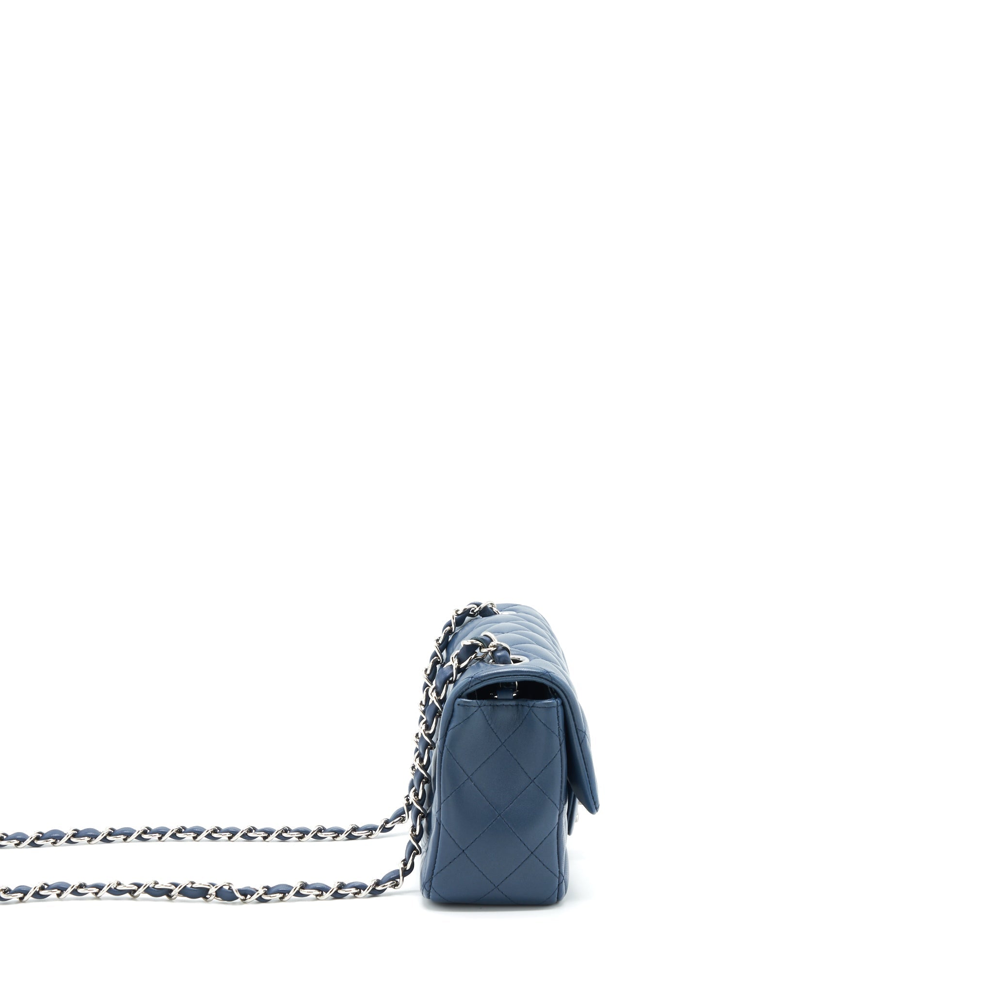 Chanel Mini Rectangular Flap bag Lambskin Blue