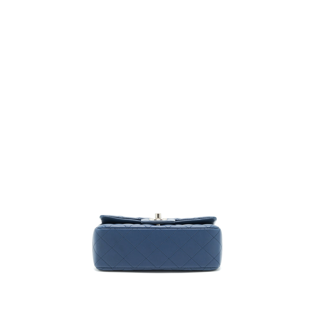 Chanel Mini Rectangular Flap bag Lambskin Blue