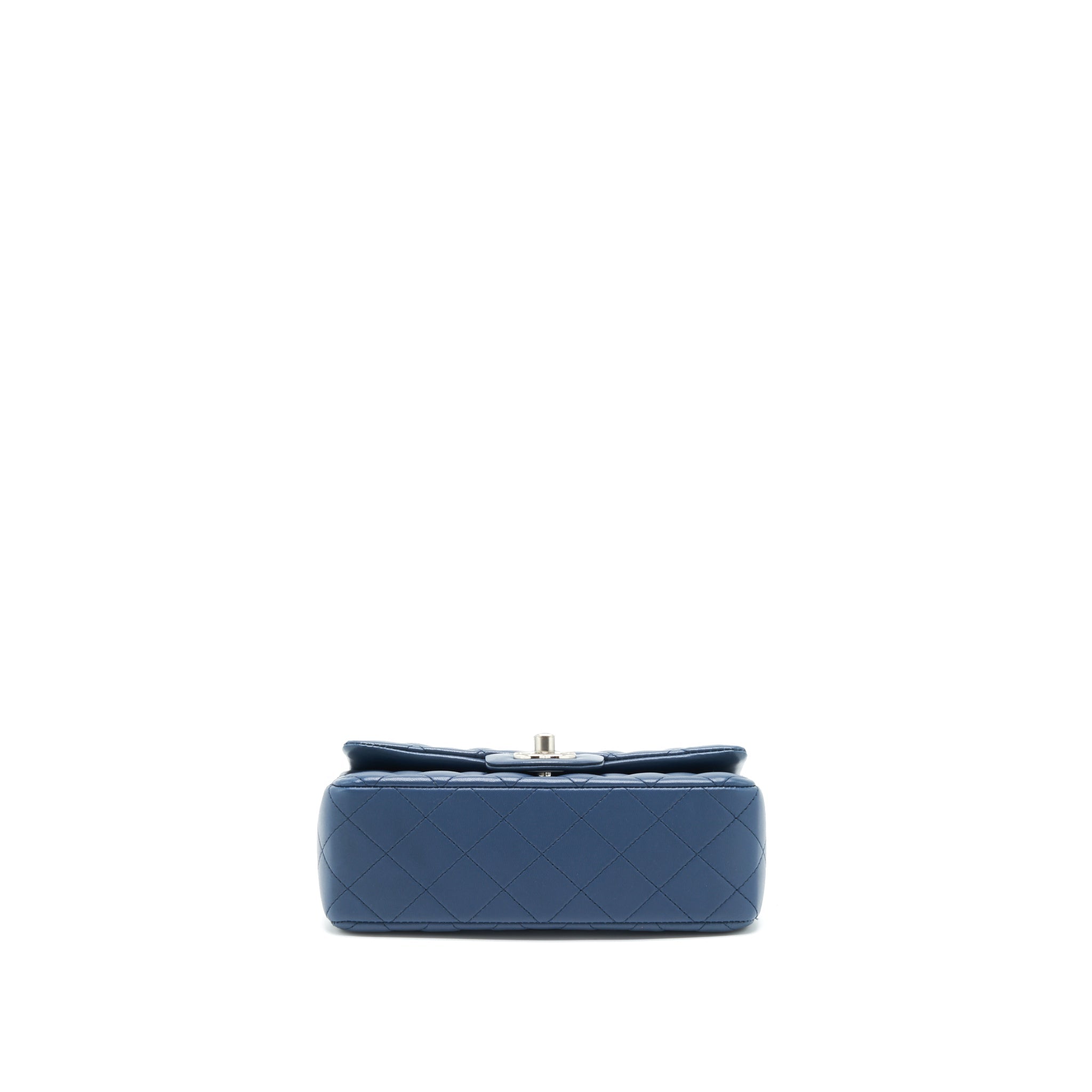 Chanel Mini Rectangular Flap bag Lambskin Blue
