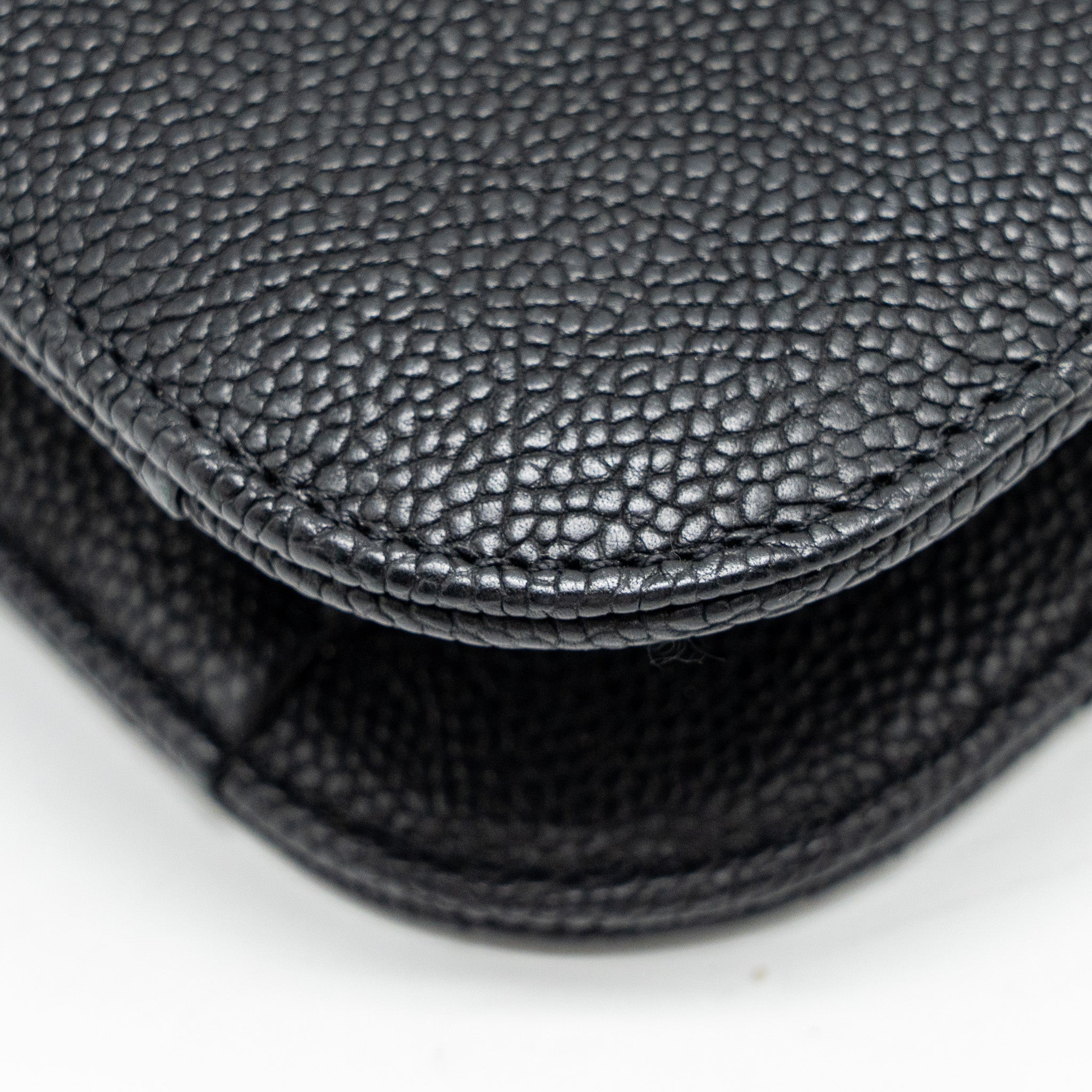 Chanel Paris-Cuba Thread Around Flap Bag With Chain Caviar Black L