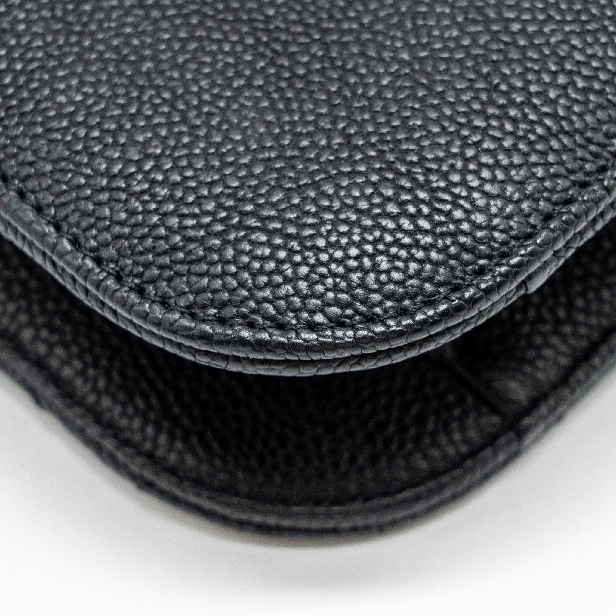 Chanel Paris-Cuba Thread Around Flap Bag With Chain Caviar Black L
