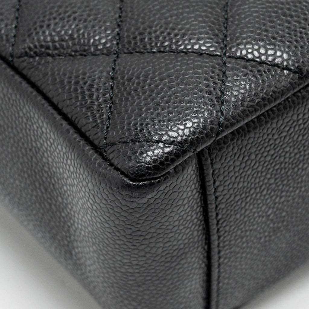 Chanel Petit Shopping Tote Bag Caviar BLACK