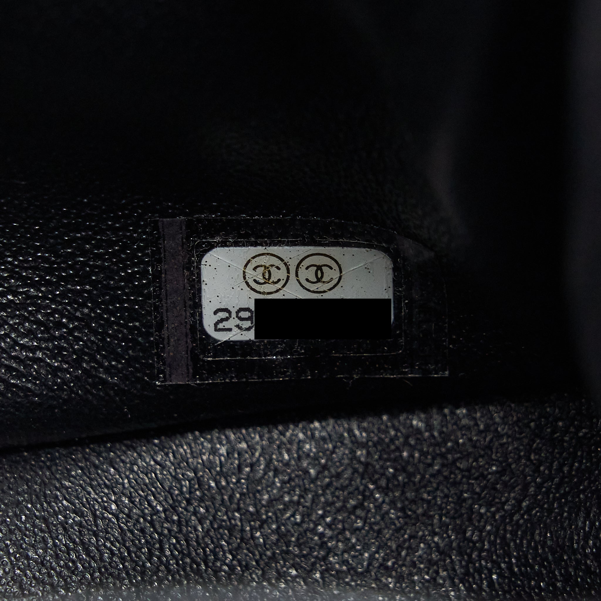 Chanel Mini Square Flap Bag Lambskin Black L