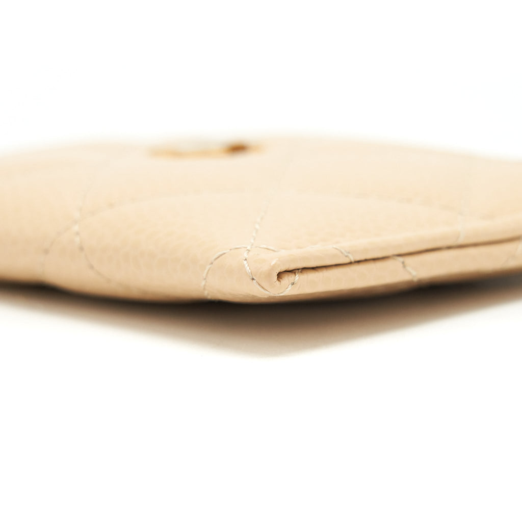 Chanel Card Holder Caviar beige