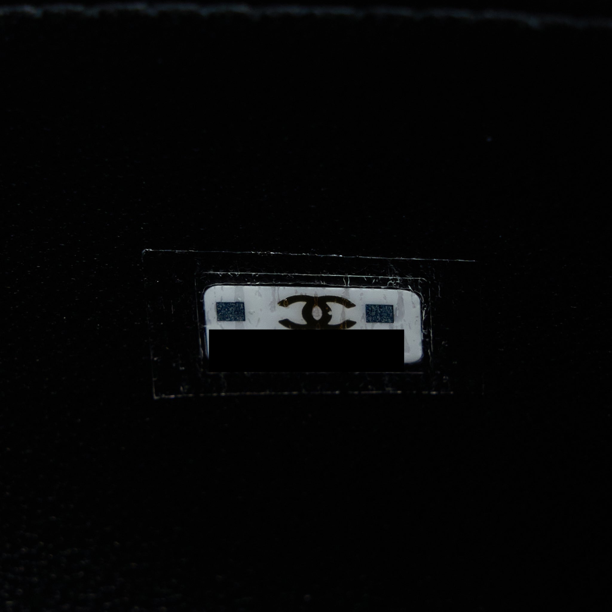 Chanel 22B Flap Bag With Enamel Top Handle Lambskin Black