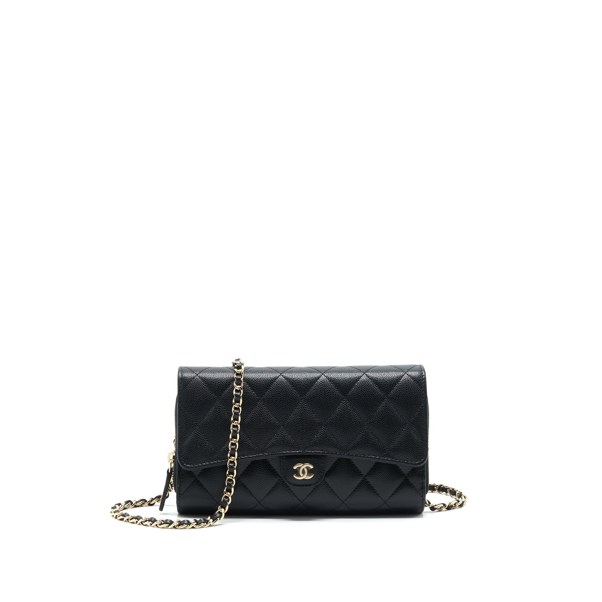 Chanel 22C 3 in 1 Wallet on Chain Caviar Black L