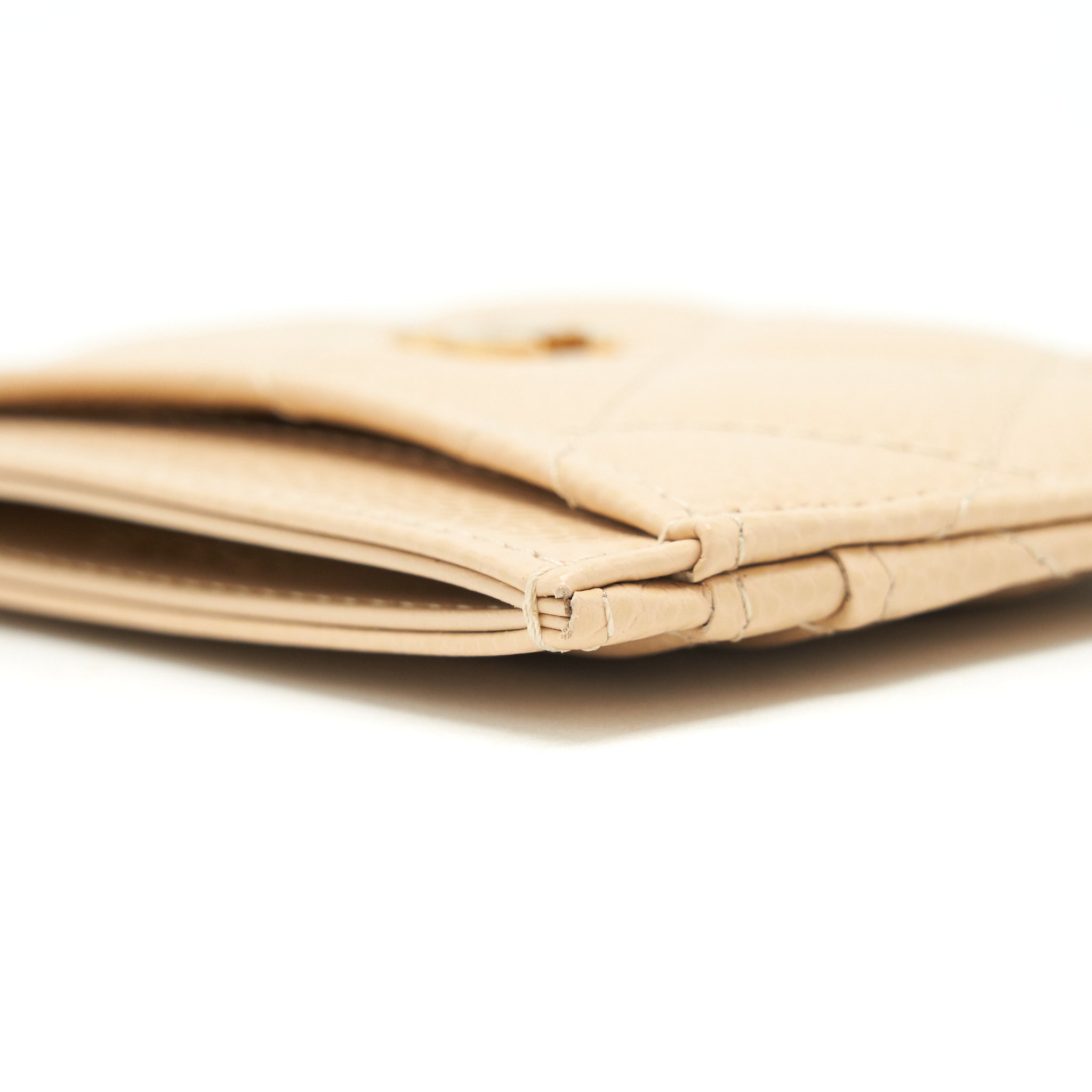 Chanel Card Holder Caviar beige