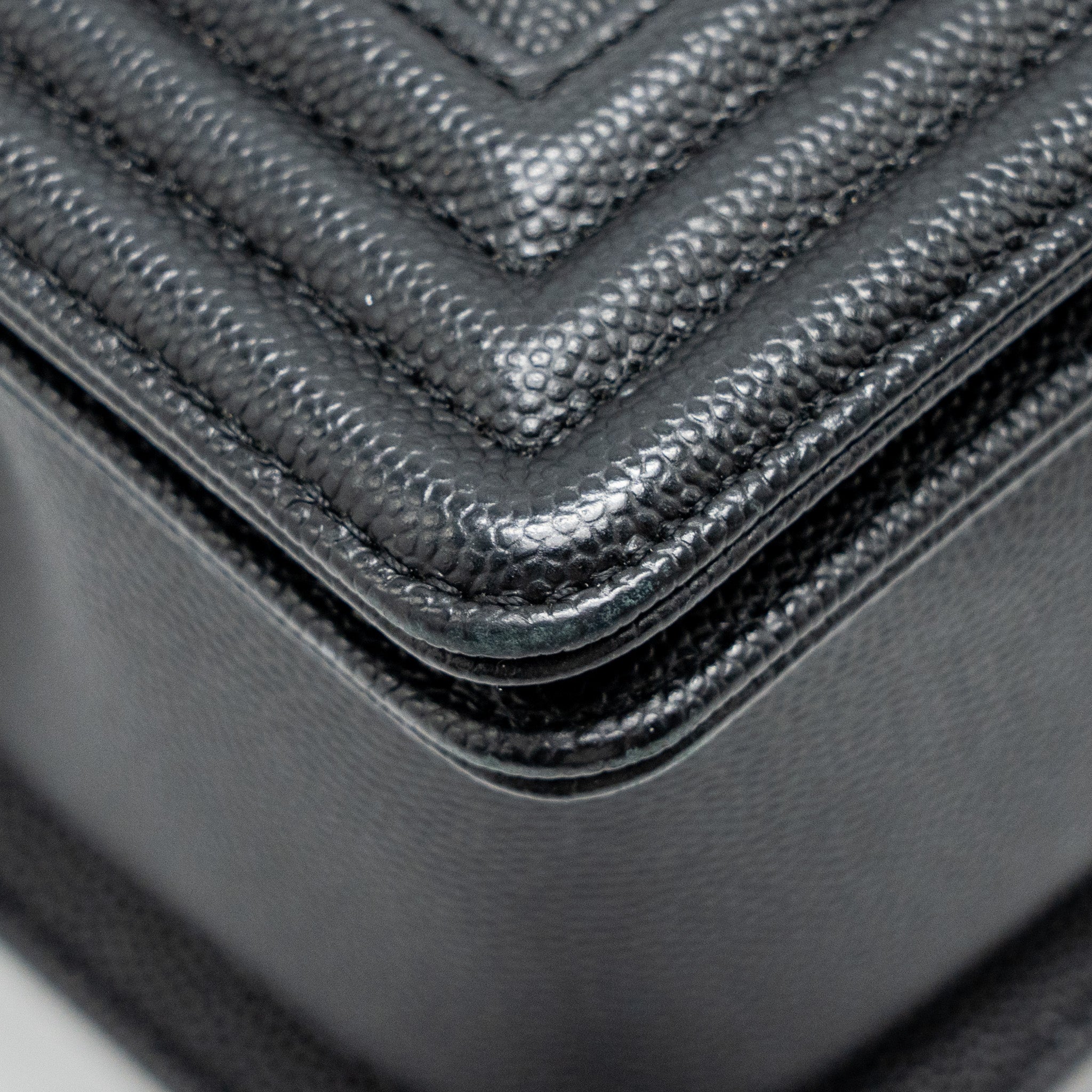 CHANEL Medium Boy Bag Caviar Black