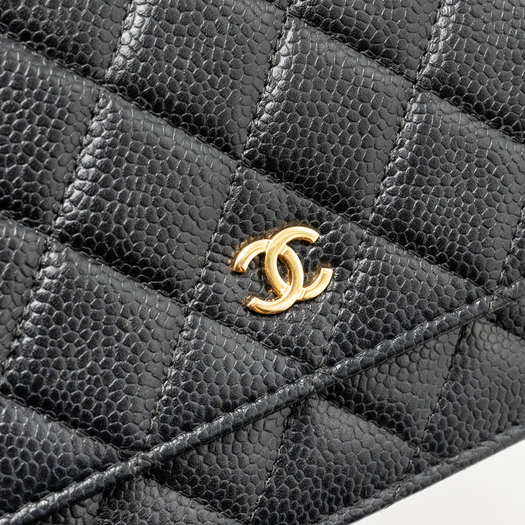 Chanel Classic Wallet On Chain Caviar Black