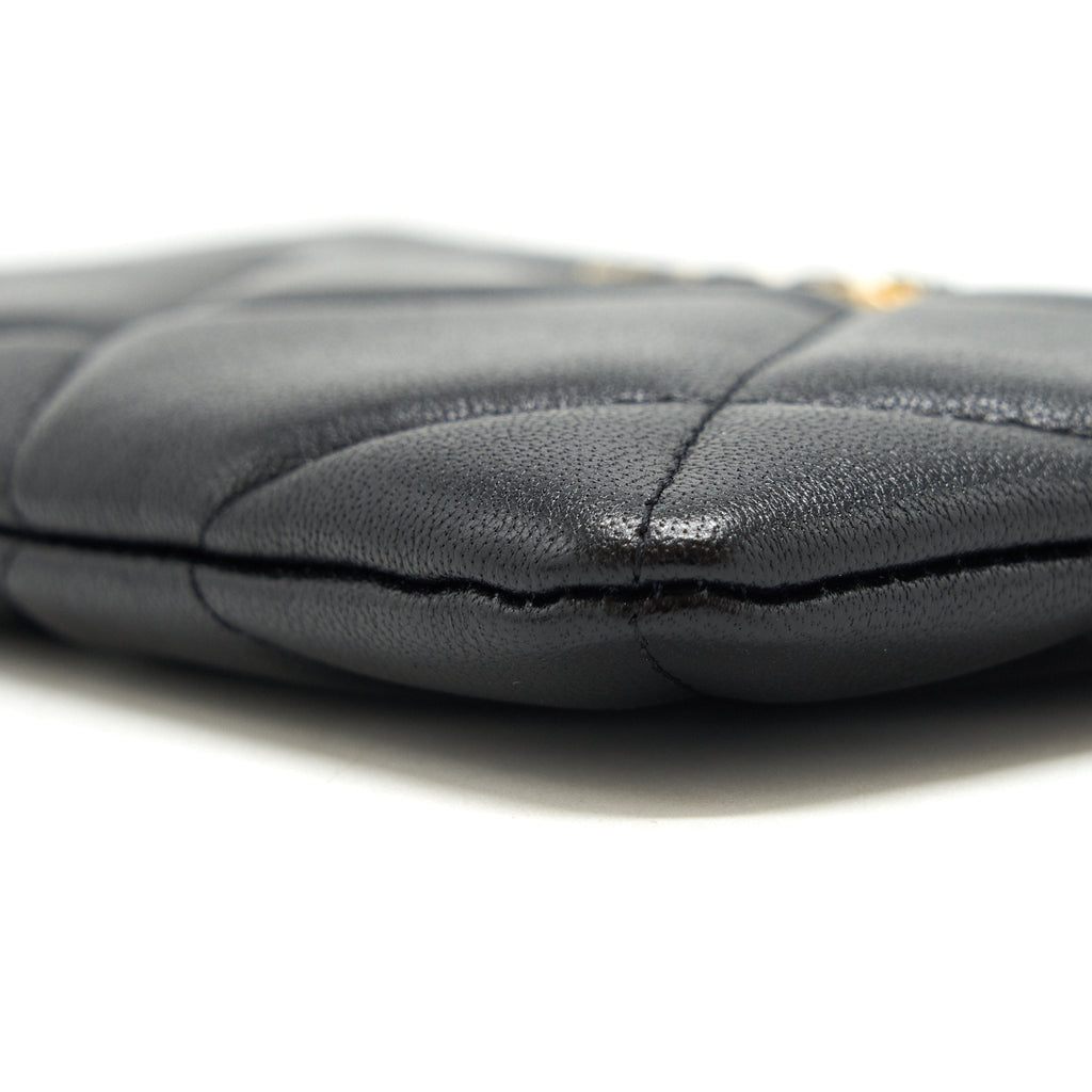 Chanel 19 Small pouch Goatskin Black