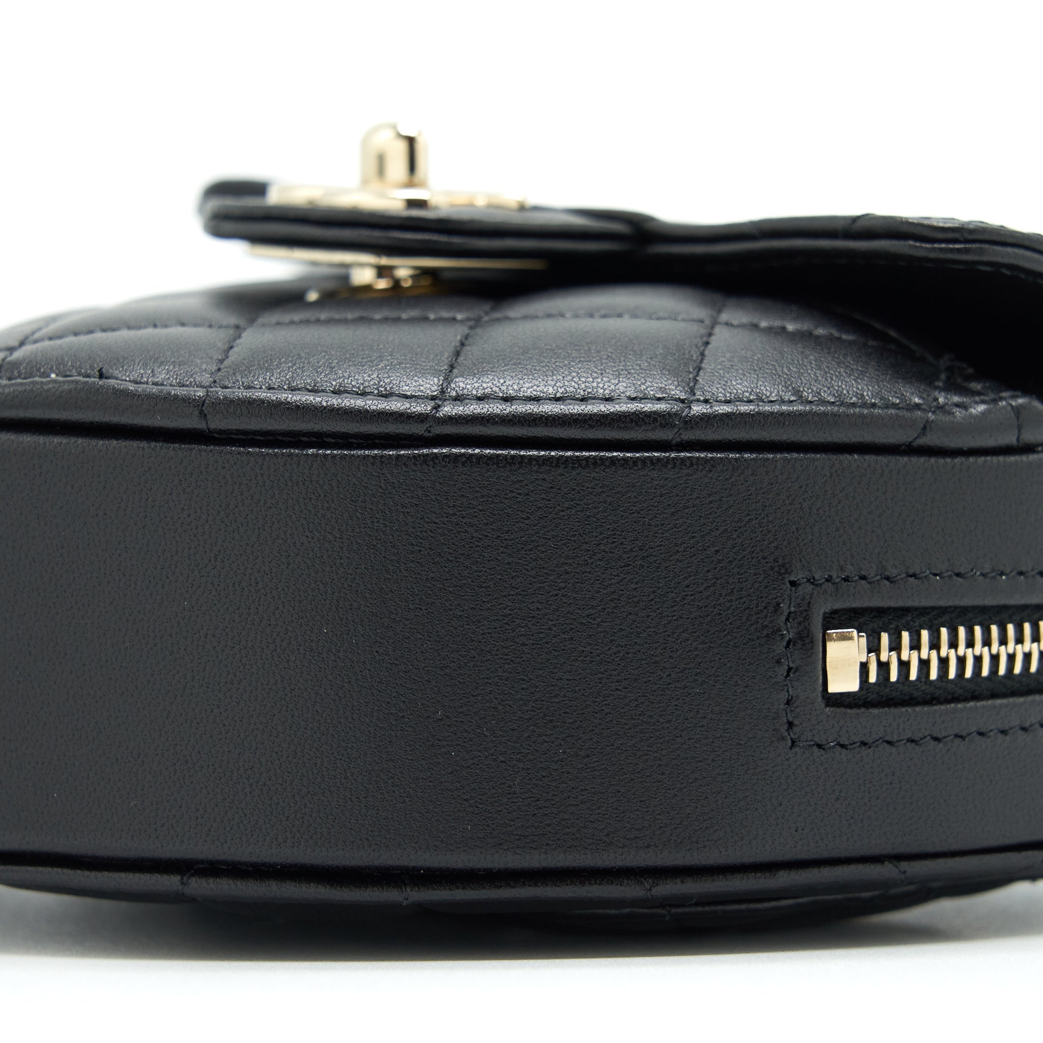 Chanel 22S Small Heart Bag Lambskin Black L