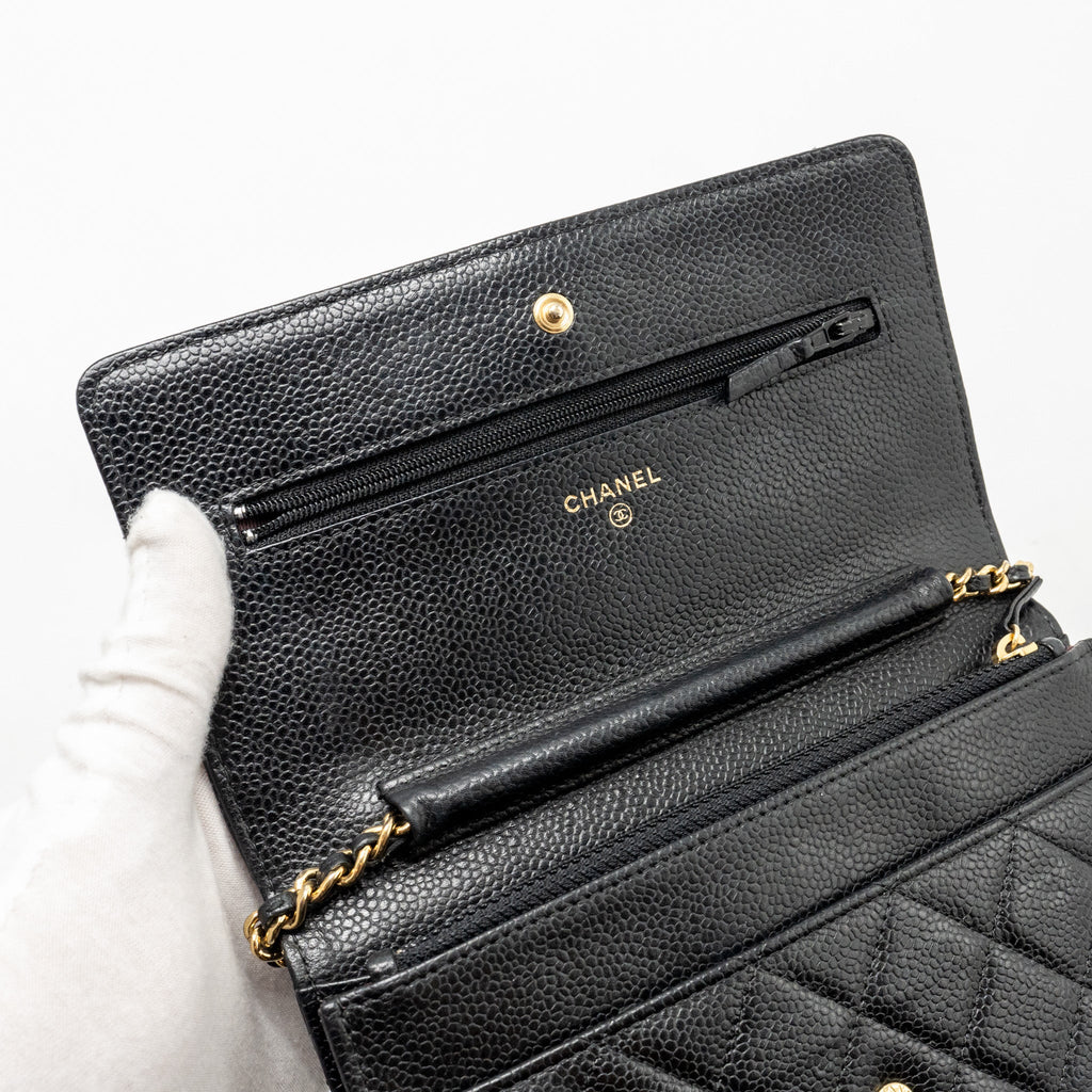 Chanel Classic Wallet On Chain Caviar Black