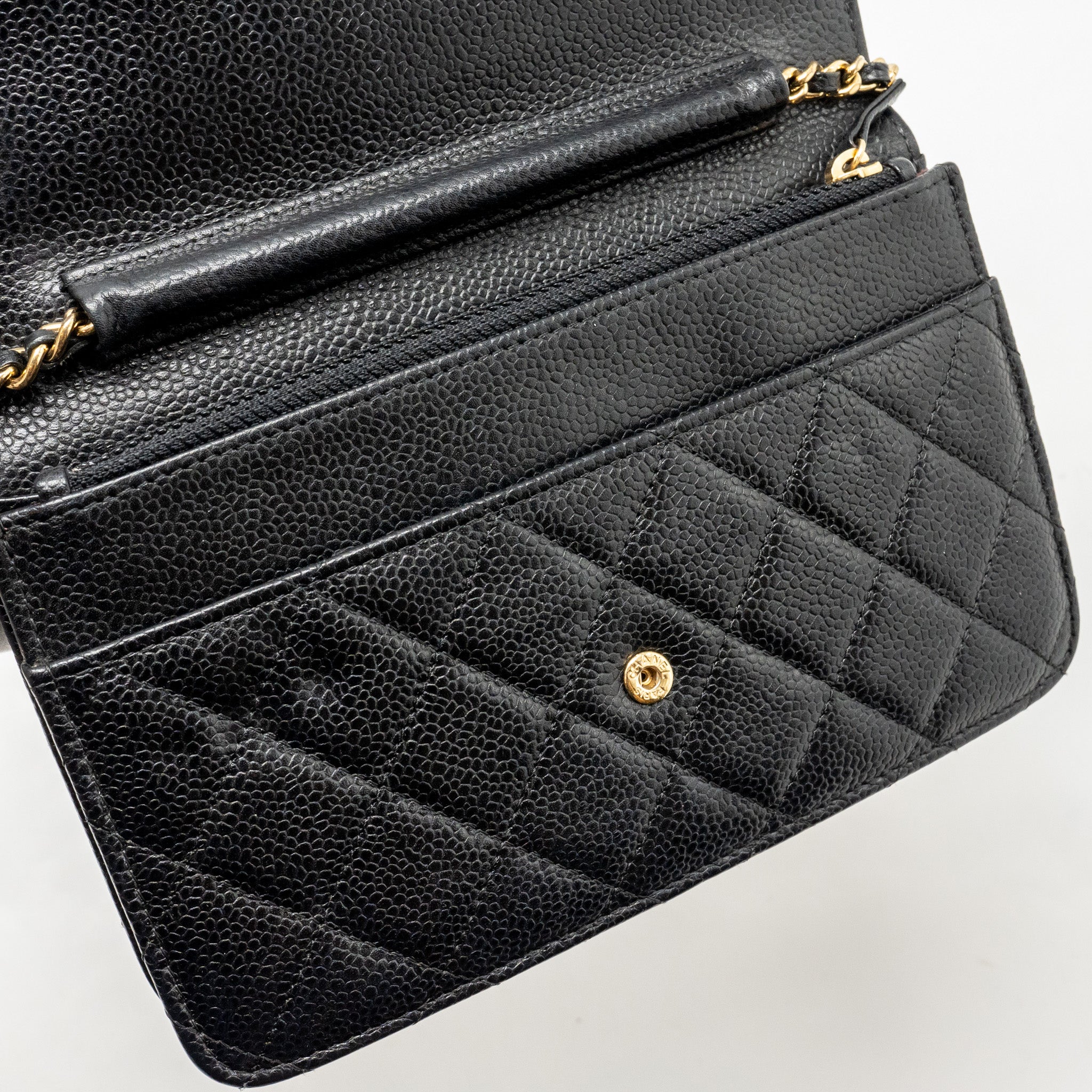 Chanel Classic Wallet On Chain Caviar Black