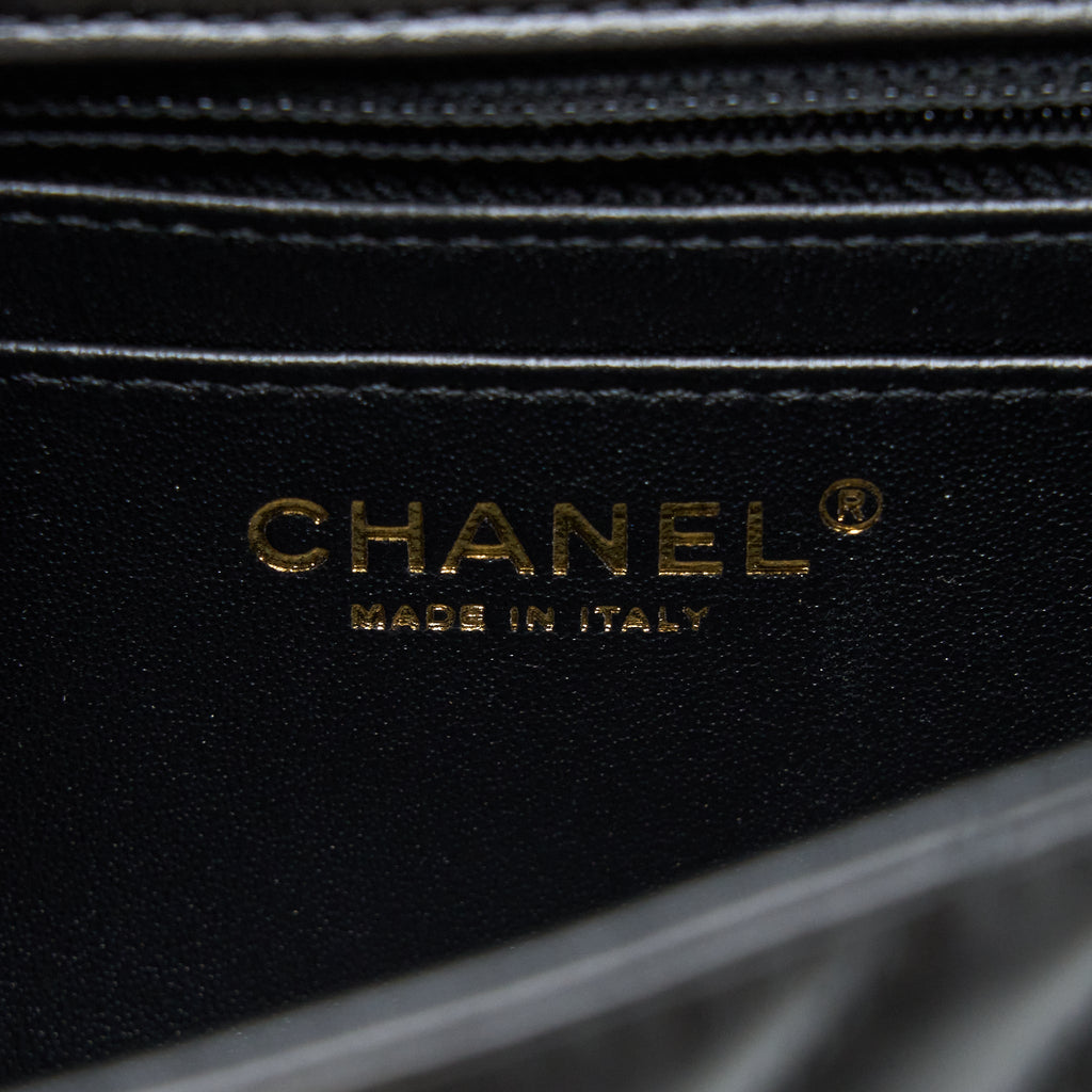Chanel 2.55 Reissue Mini Chevron Flap Bag Aged Calfskin  Black