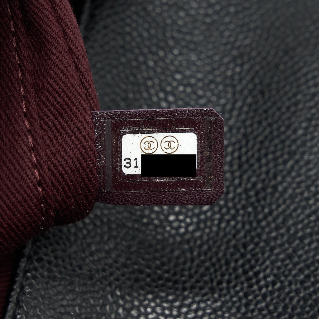 Chanel Small Business Affinity Caviar Black L
