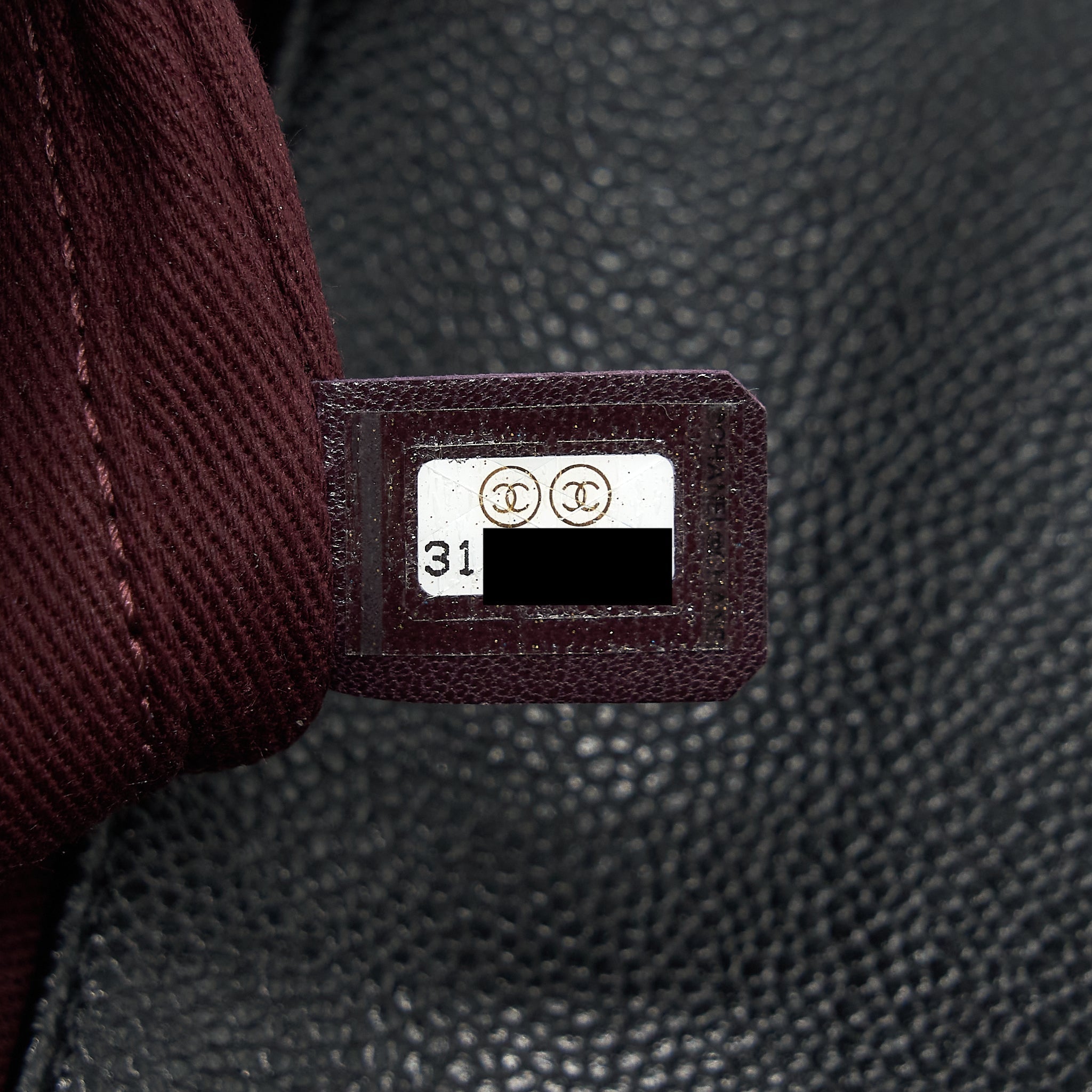 Chanel Small Business Affinity Caviar Black L