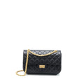 Chanel Small 2.55 225 Reissue Flap Bag Aged Calfskin Black Brushed