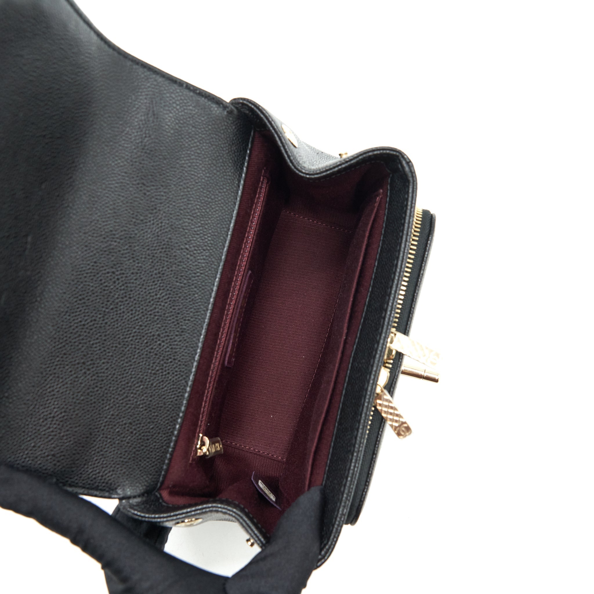 Chanel Small Business Affinity Caviar Black L
