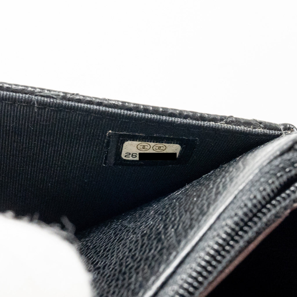 Chanel Classic Wallet On Chain Caviar Black