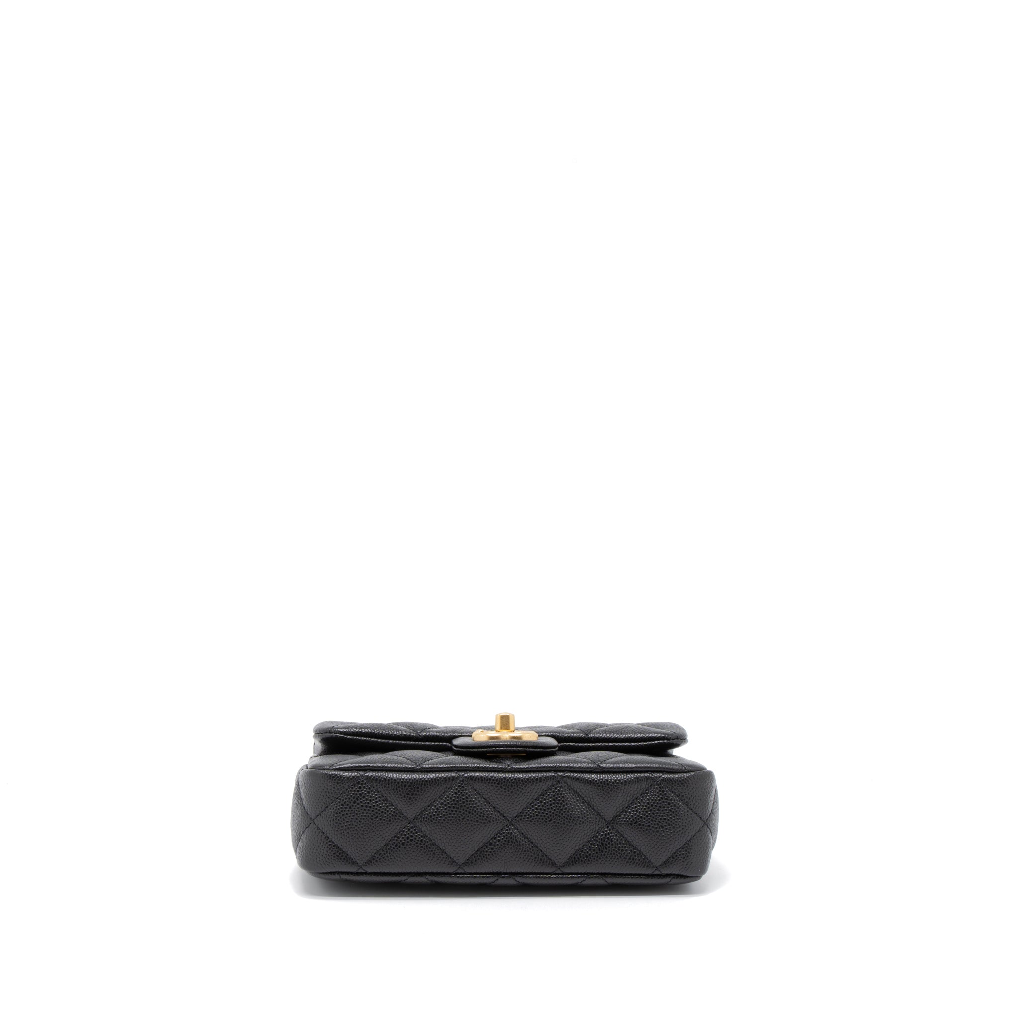 Chanel 23P Mini Coco Love Flap Bag Caviar Black  (Microchip)
