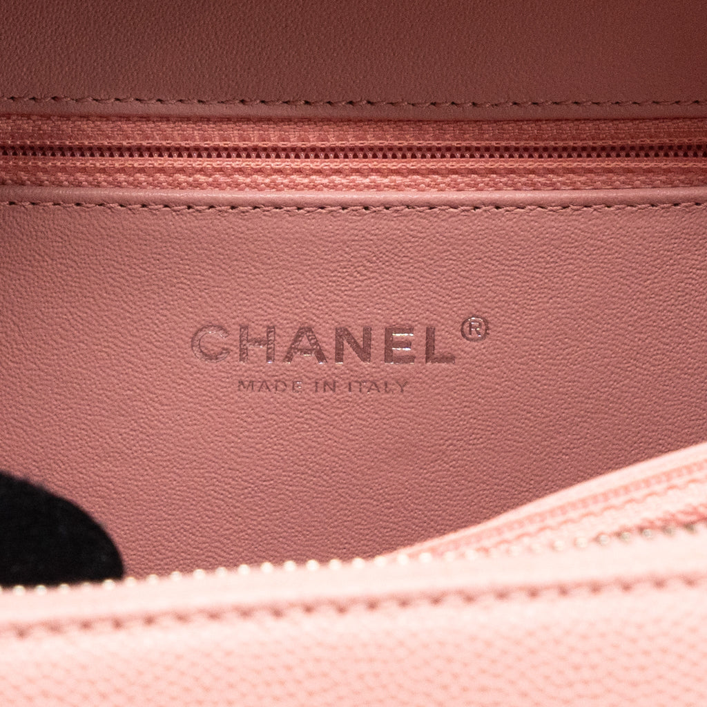 Chanel Medium Filigree Vanity Case Caviar Pink Multicolour