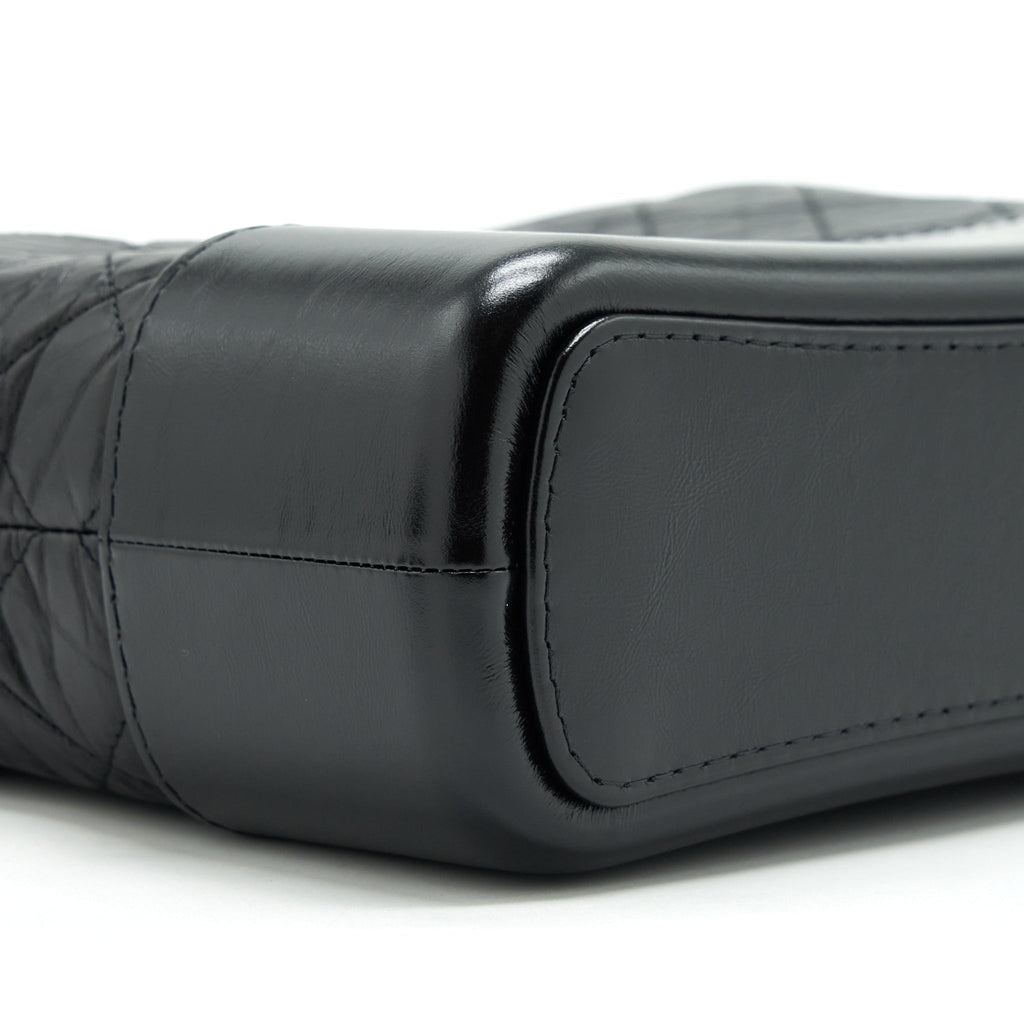 Chanel Gabrielle Hobo Bag With Handle New Medium Calfskin Black With Gold/Sliver Hardware
