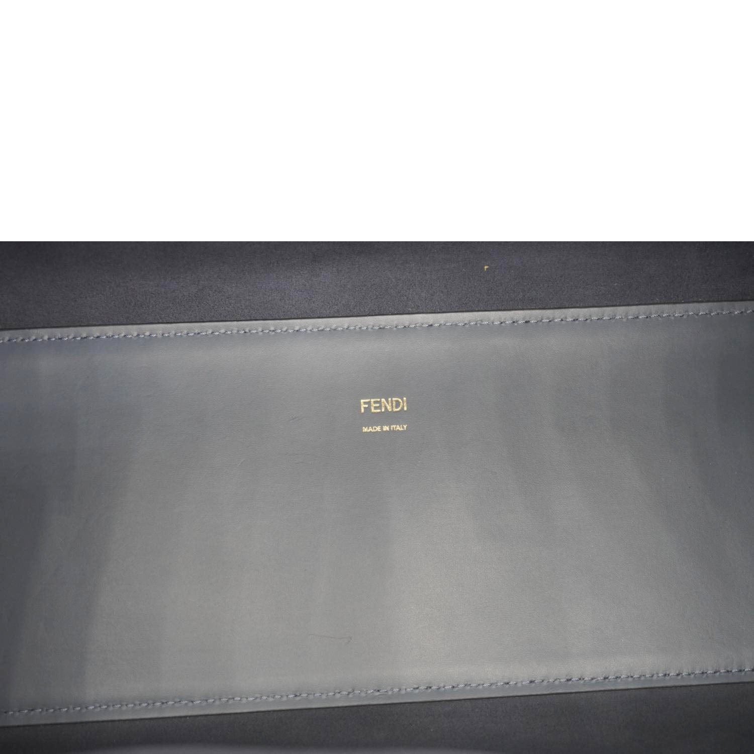 FENDI Sunshine Leather Crossbody Tote Bag Blue