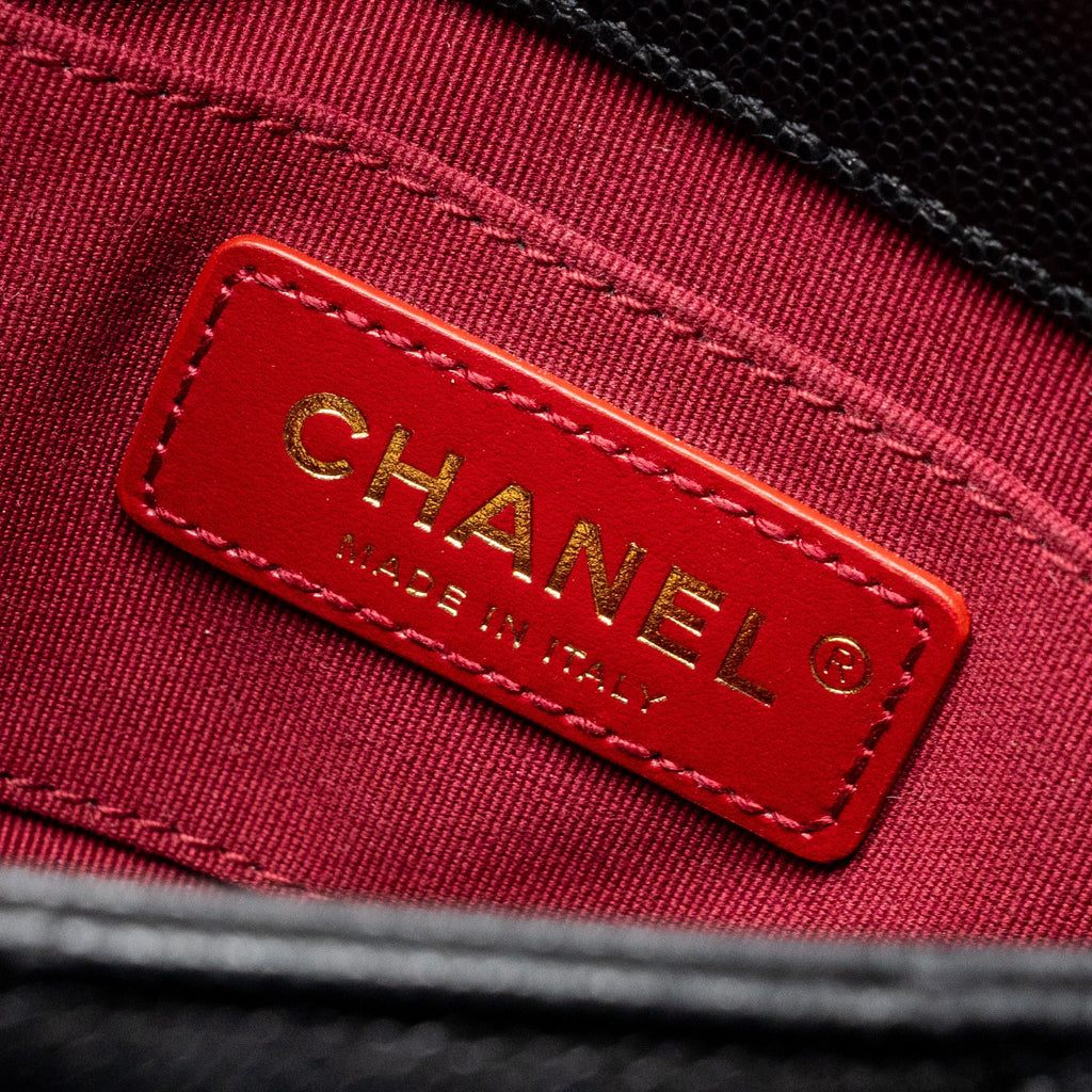 Chanel Mini Twist Your Button Flap Bag Caviar Black  (Microchip)
