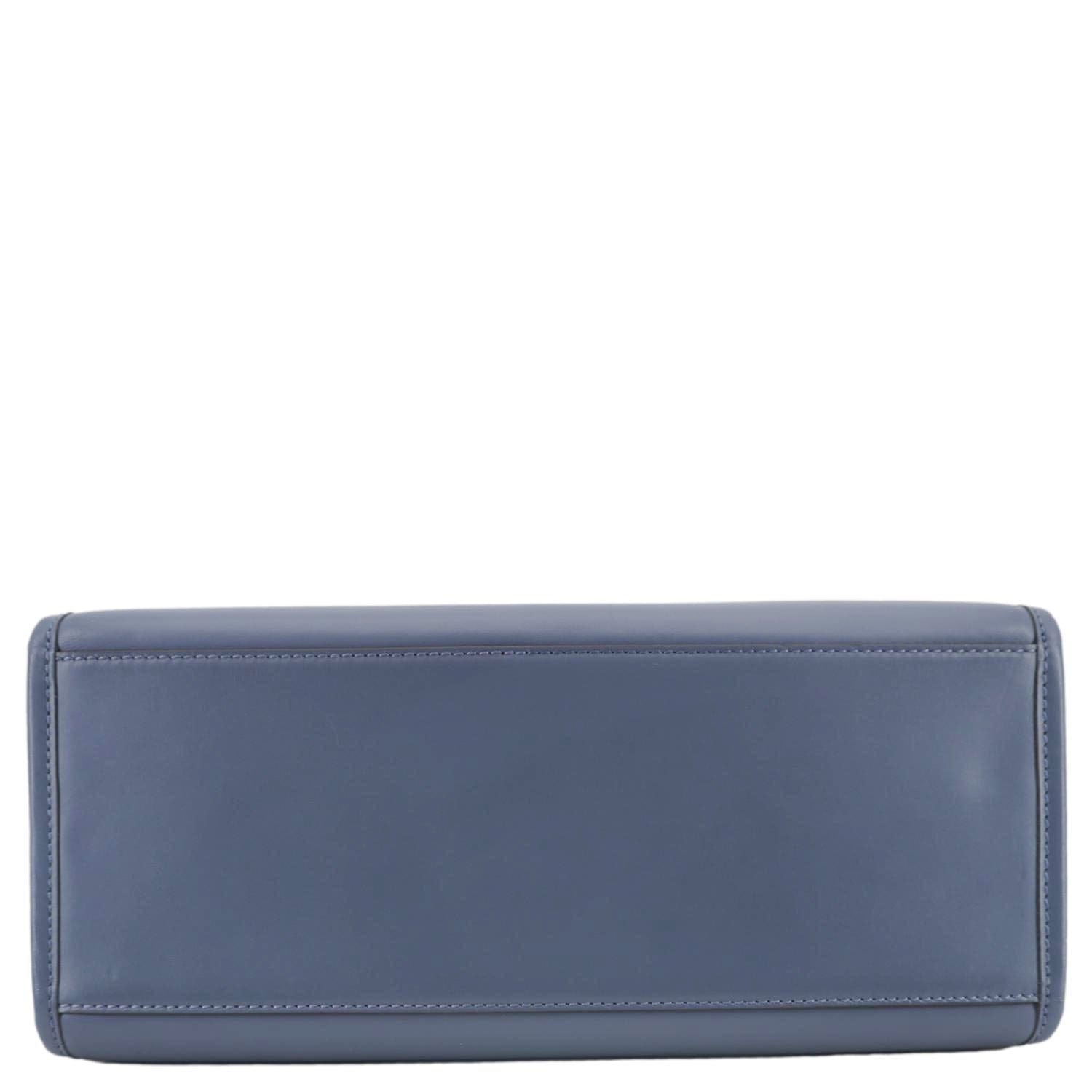 FENDI Sunshine Leather Crossbody Tote Bag Blue
