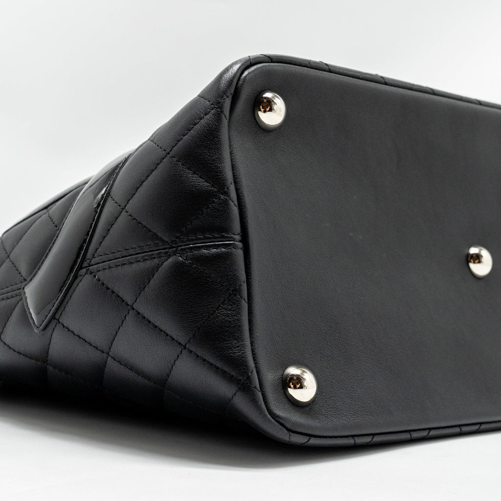 Chanel Cambon Ligne Tote Bag calfskin Black