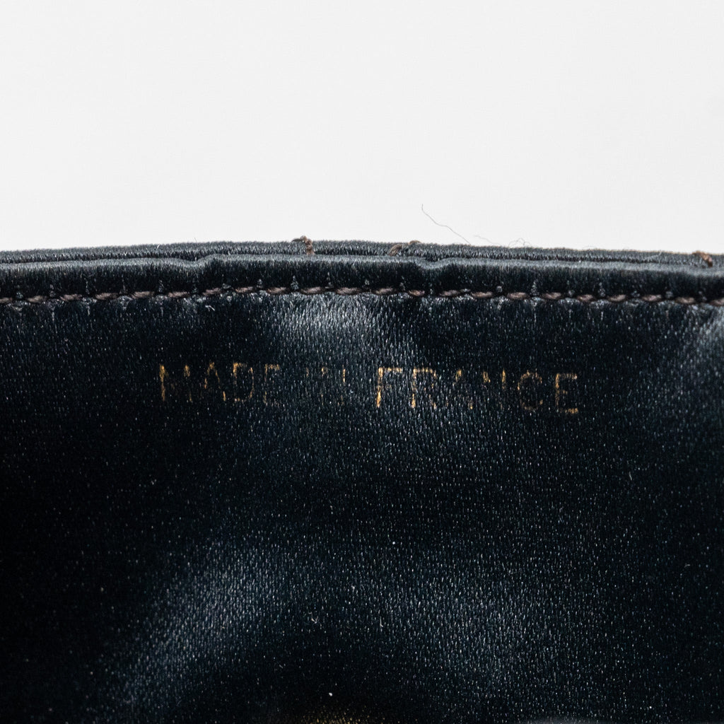 Chanel Vintage Flap Bag Satin Black