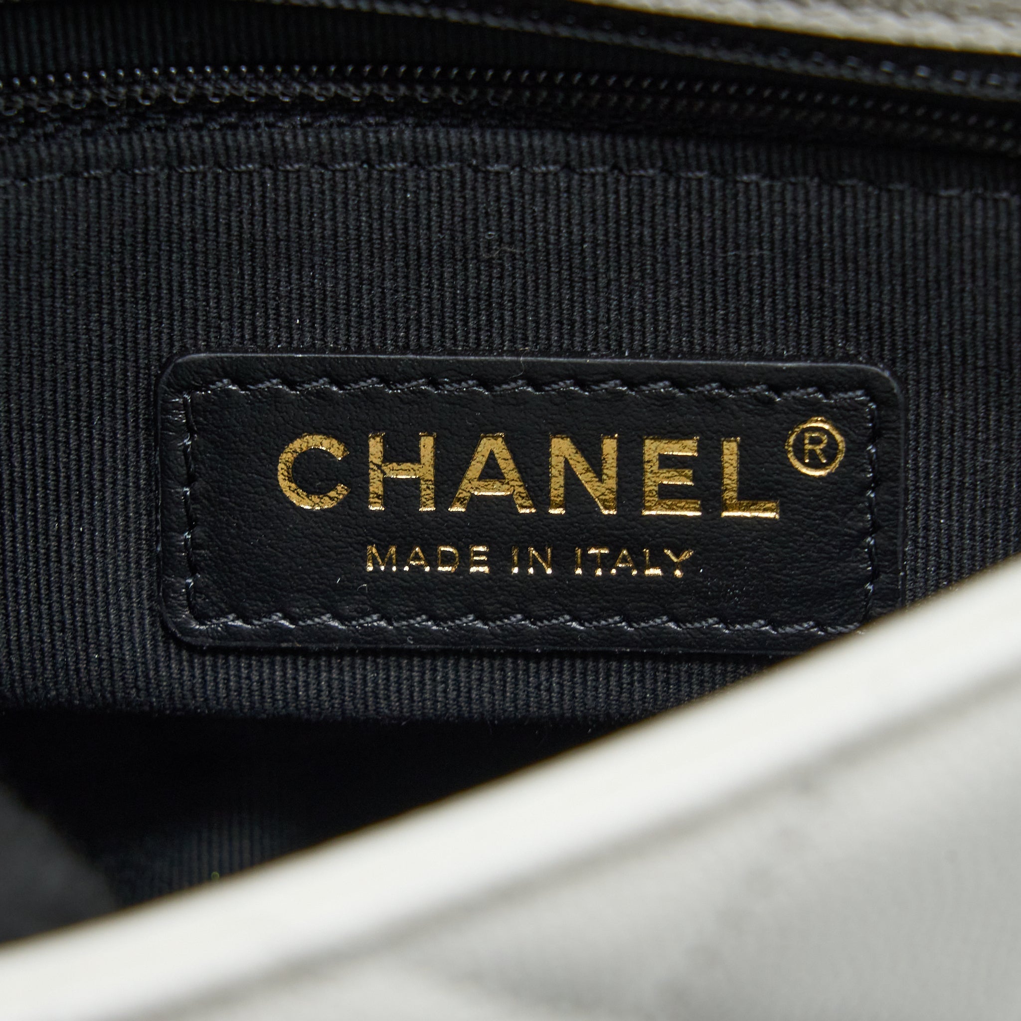 Chanel 22A Small Flap Bag Caviar White Brushed  (Microchip)
