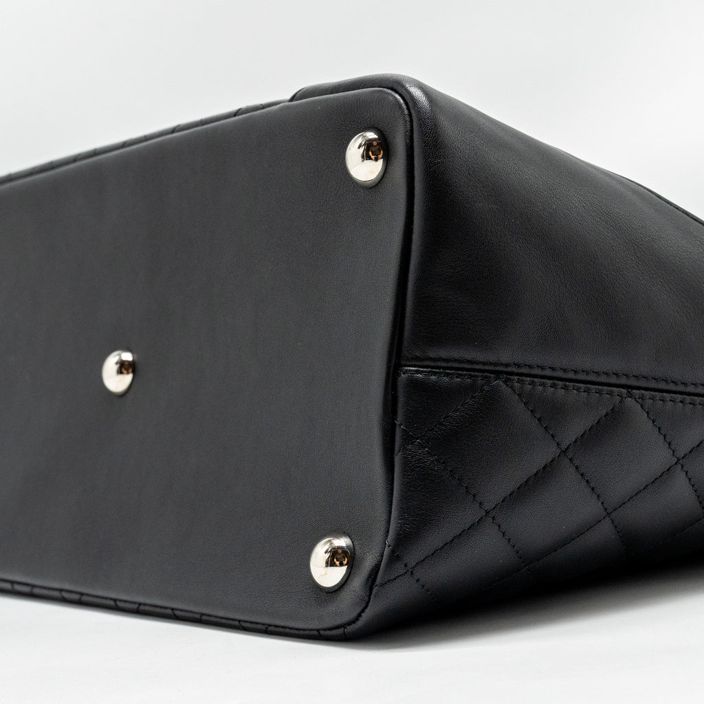 Chanel Cambon Ligne Tote Bag calfskin Black