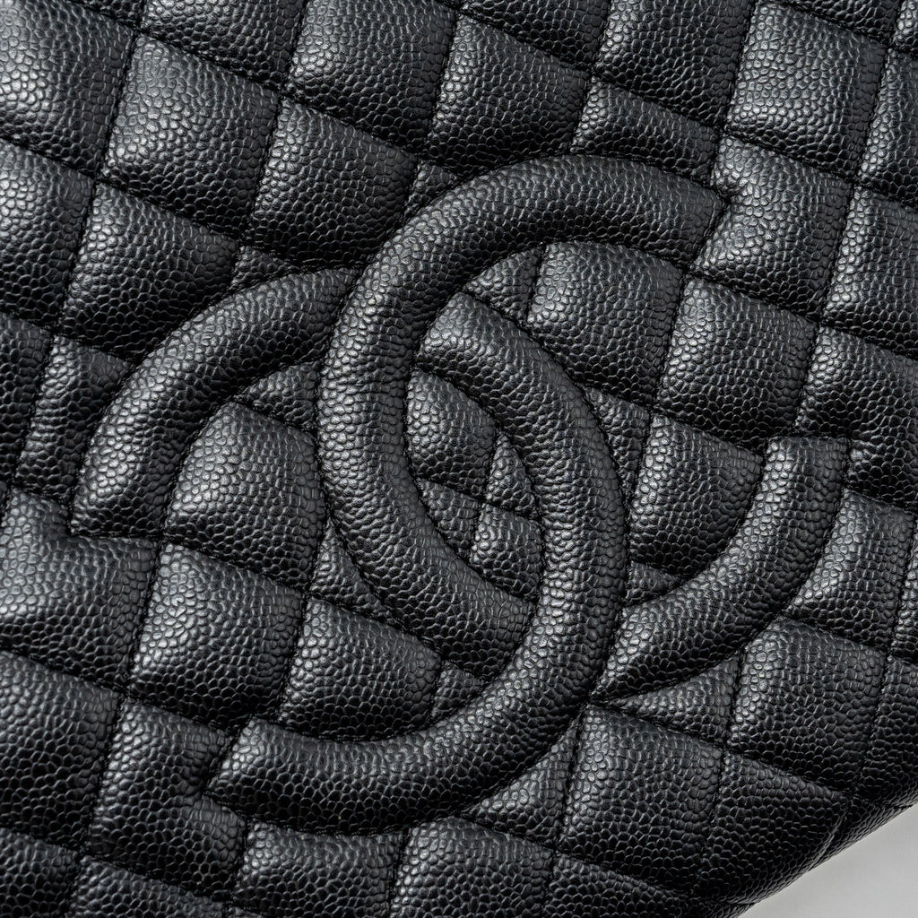 Chanel grand shopping tote bag caviar Black