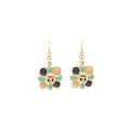 Chanel Glass Drop Earrings Multi Color