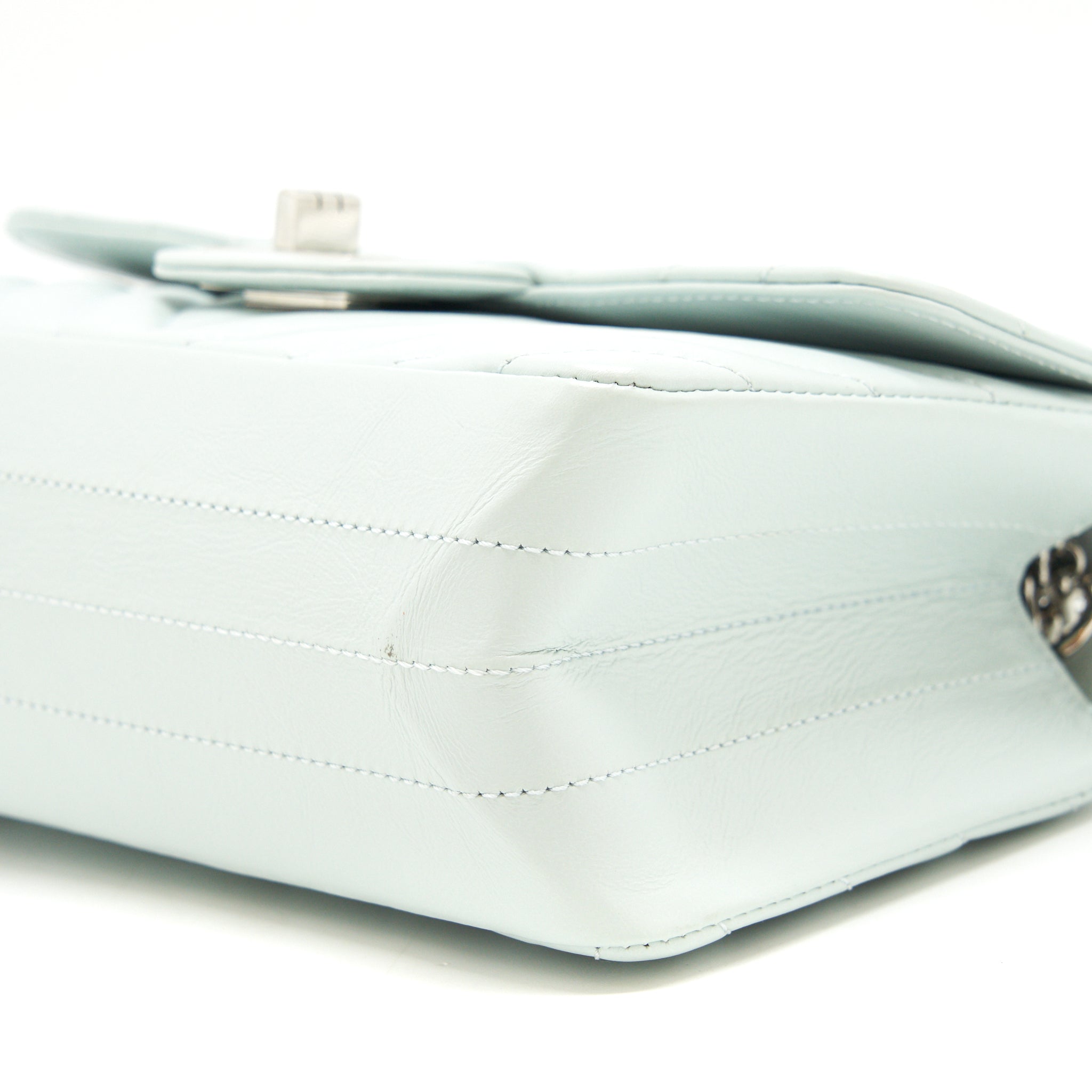 Chanel chevron mini 2.55 Reissue flap Bag Calfskin light blue