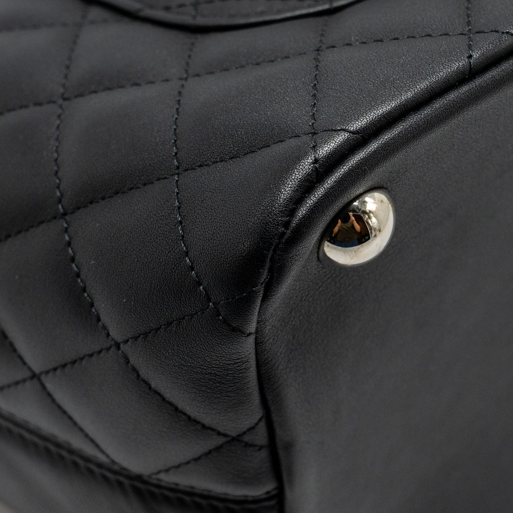 Chanel Cambon Ligne Tote Bag calfskin Black