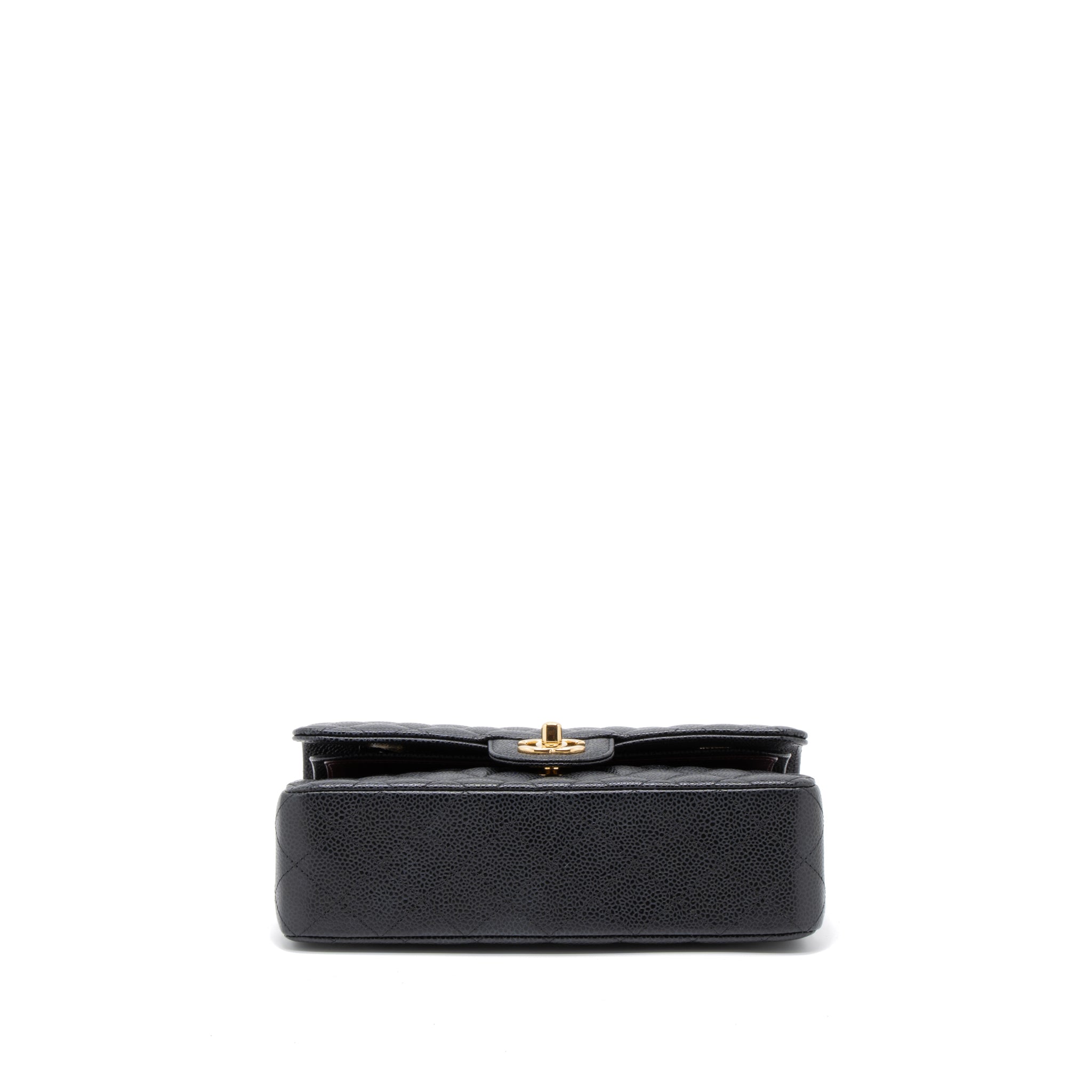 Chanel Small Classic Double Flap Bag Caviar Black  (Microchip)