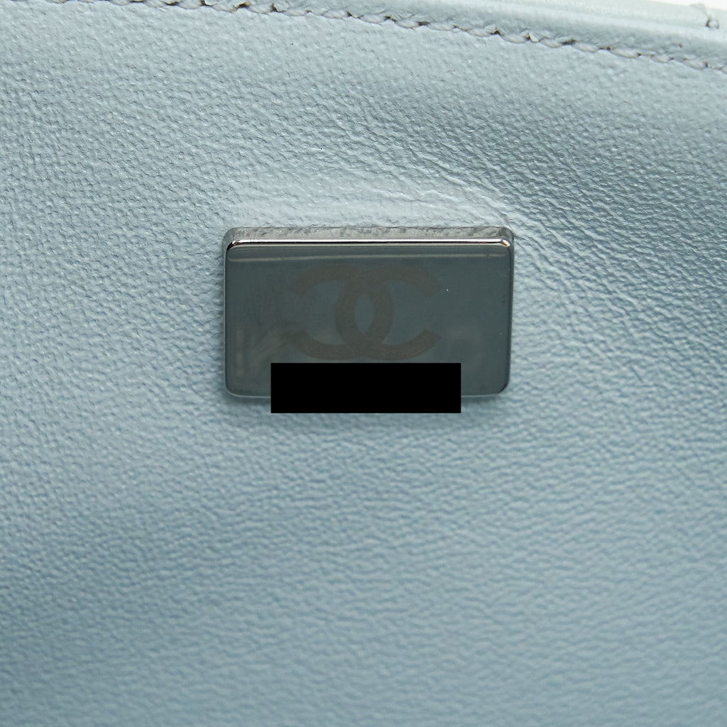 Chanel chevron mini 2.55 Reissue flap Bag Calfskin light blue